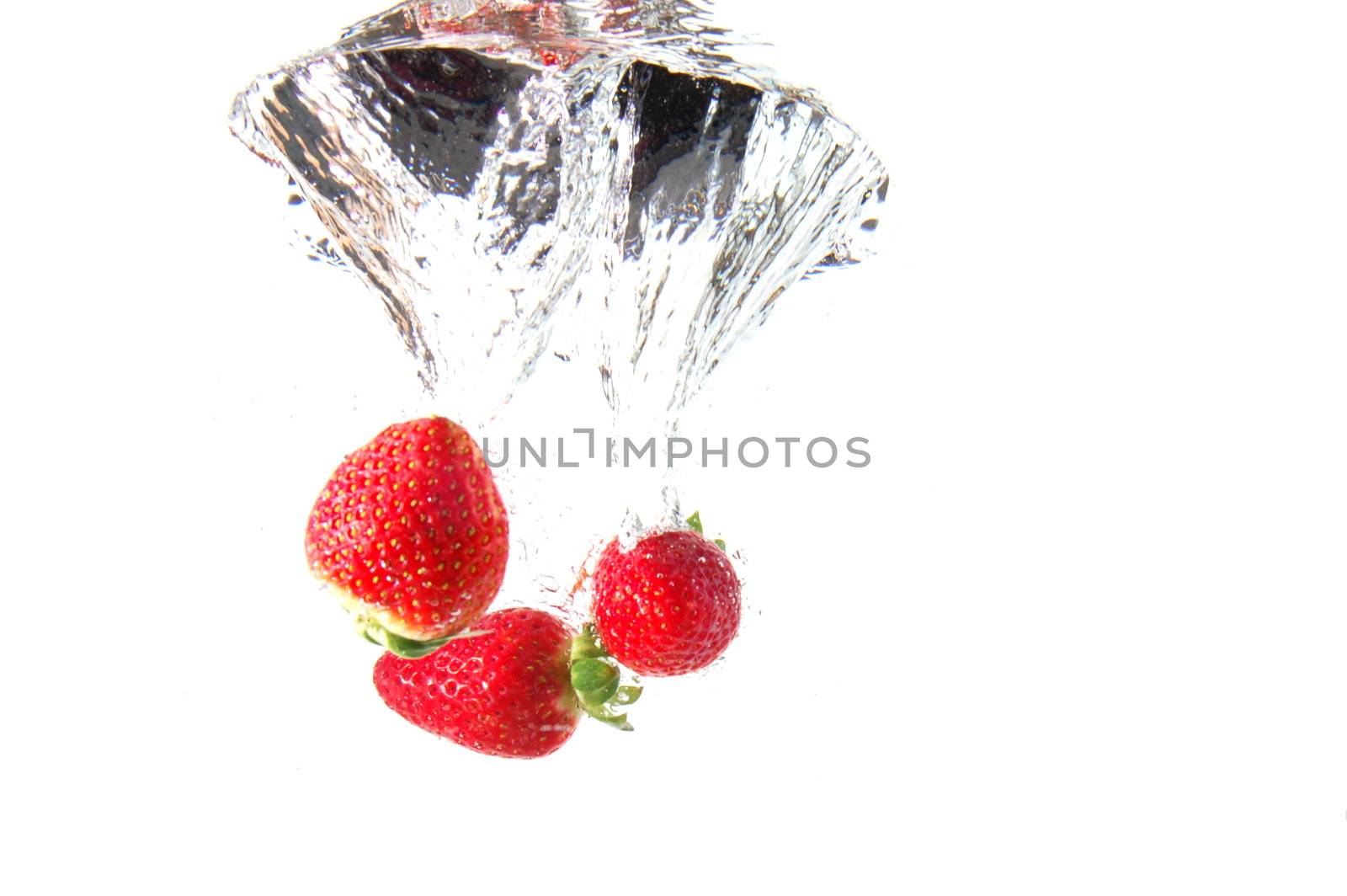 strawberry in water by gunnar3000