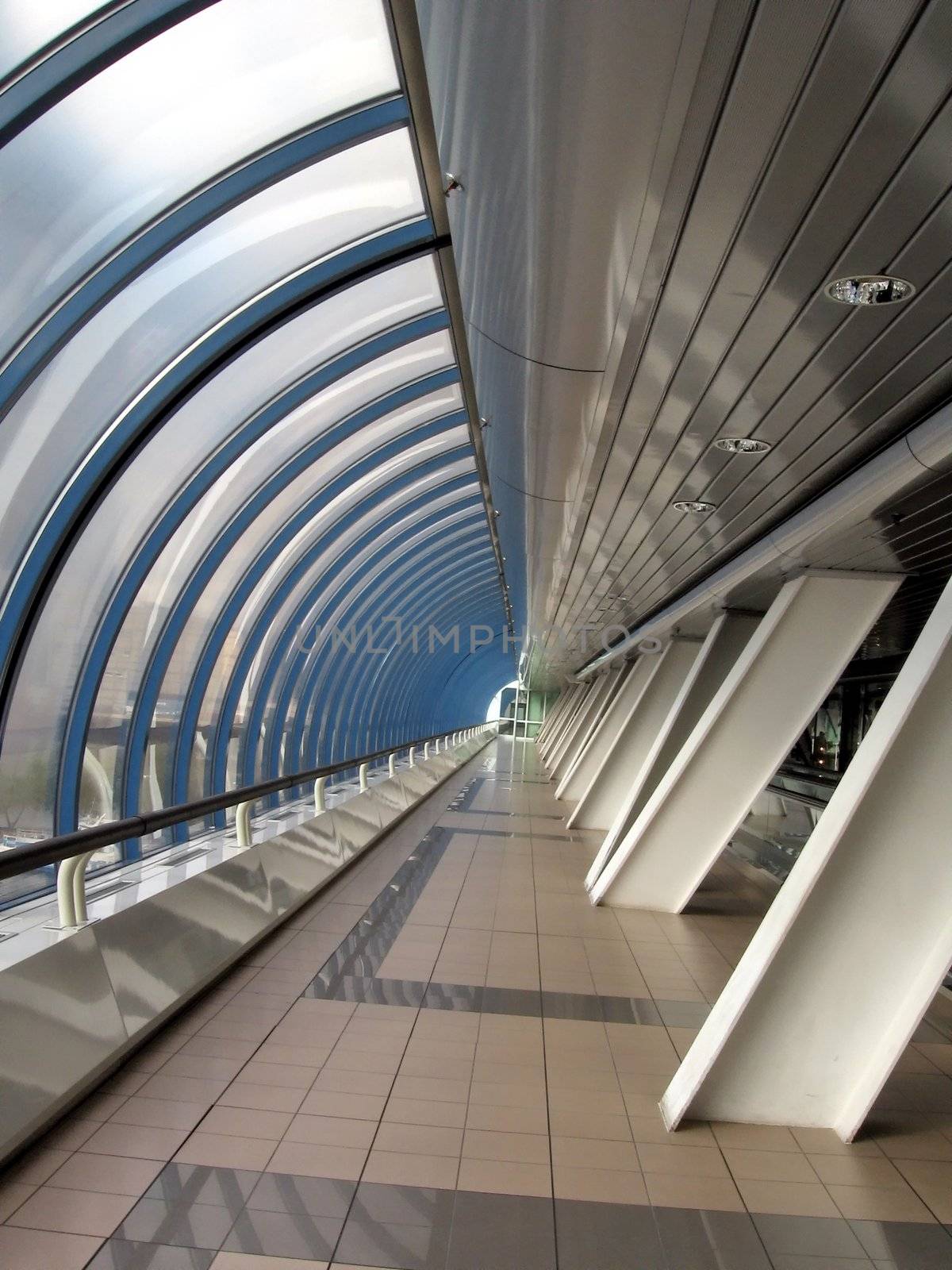 The interior of bridge Bagration over Moscow river