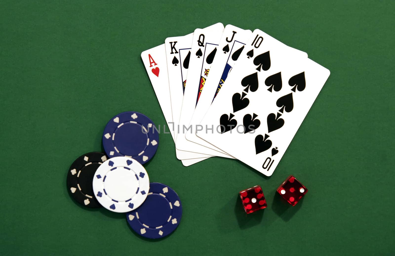 Gambling - Cards, Chips, Dice