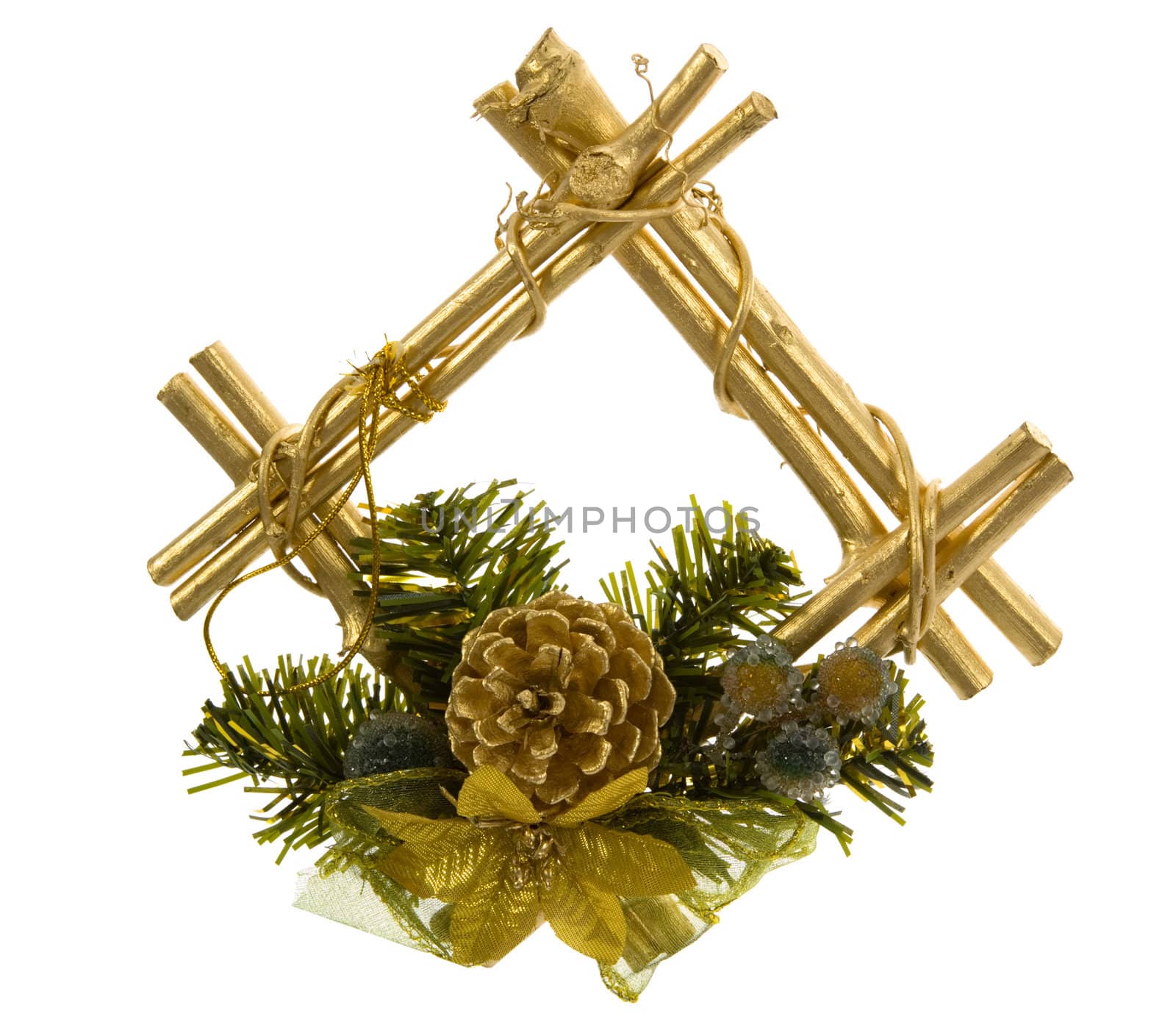 Christmas decoration isolated On White