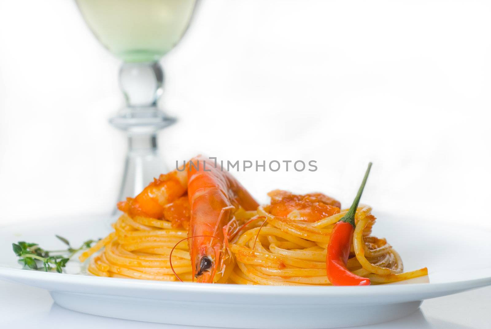 pasta and spicy shrimps by keko64
