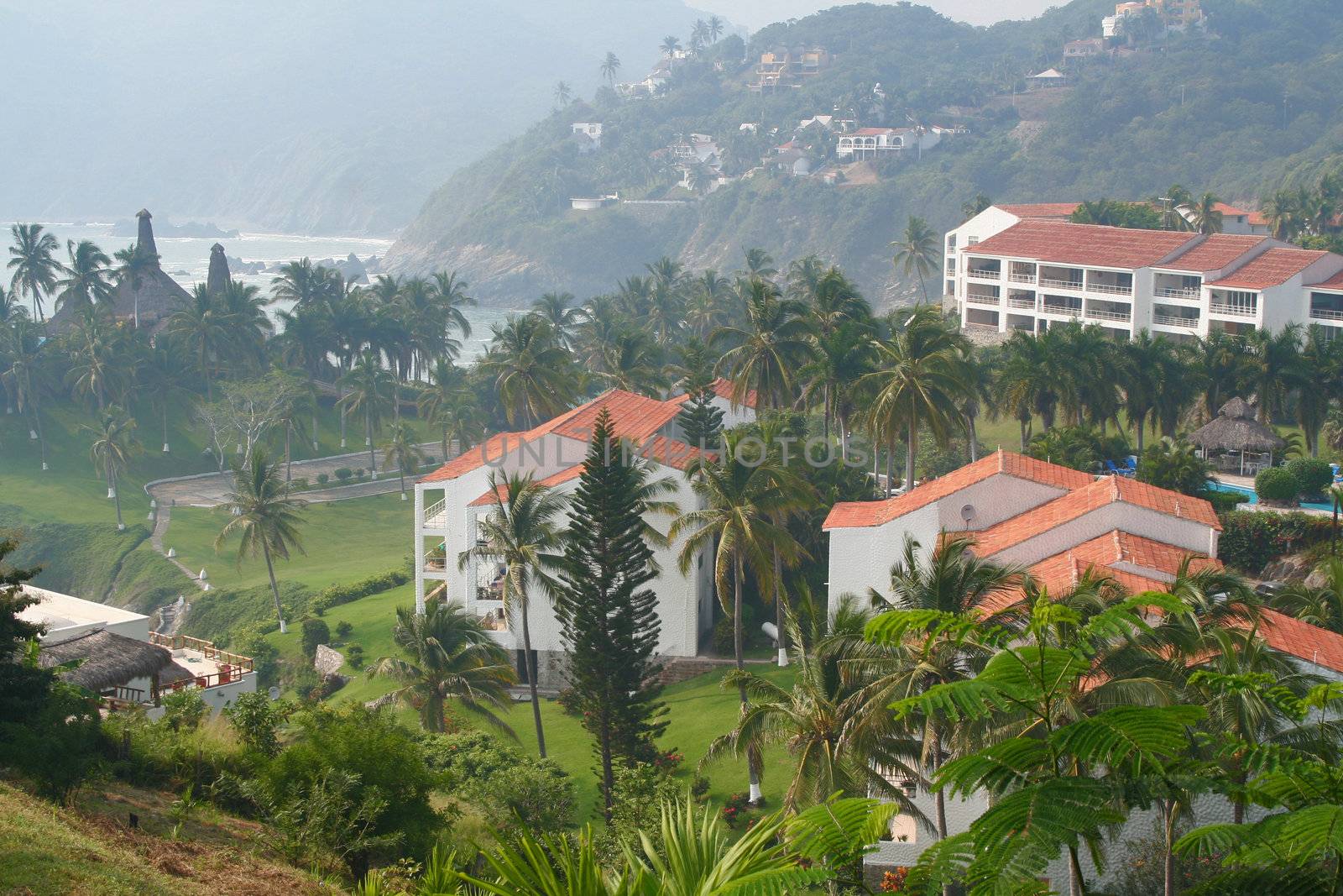 Tropical hotel resort
