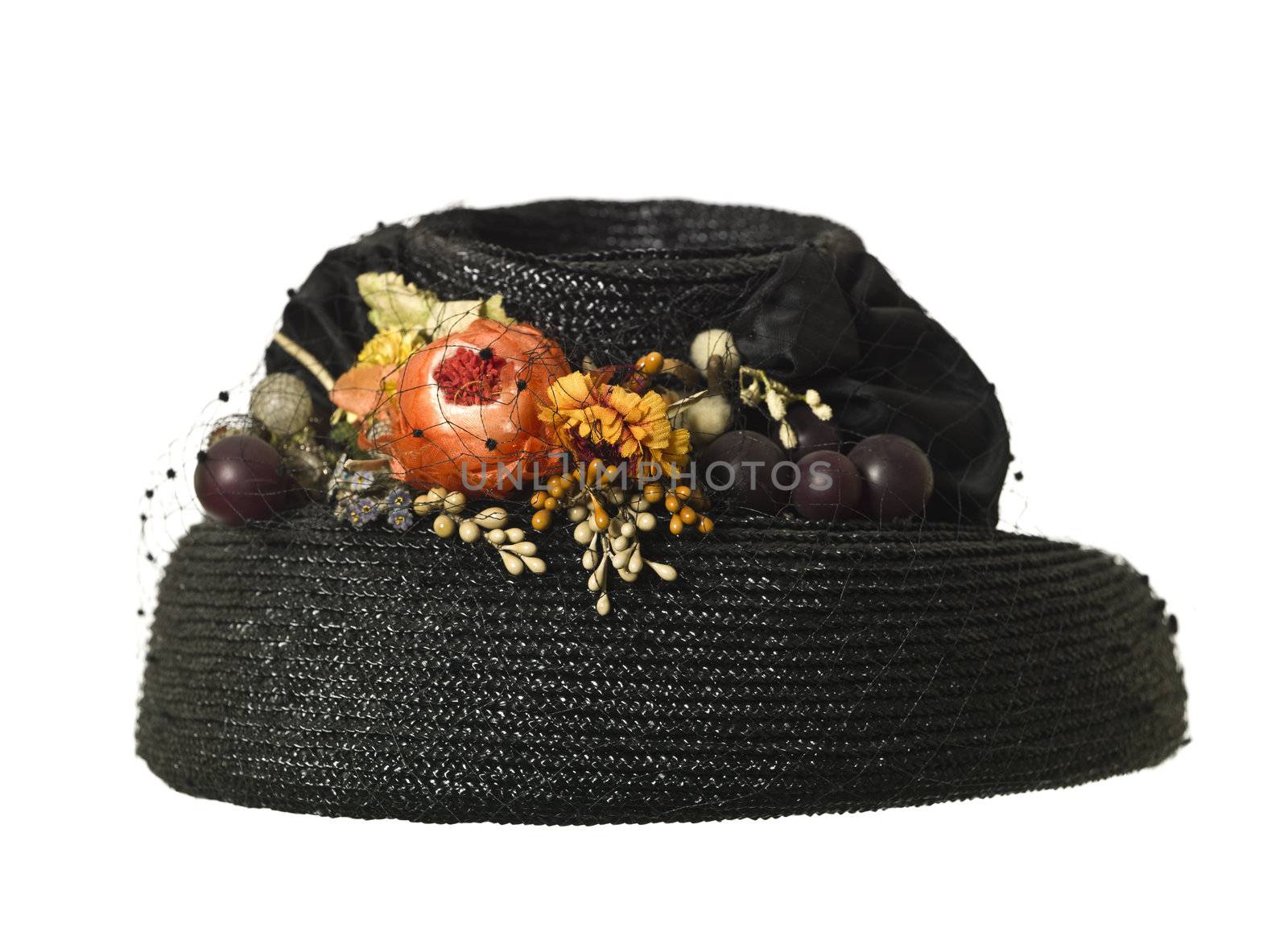 Female hat with flowers by gemenacom