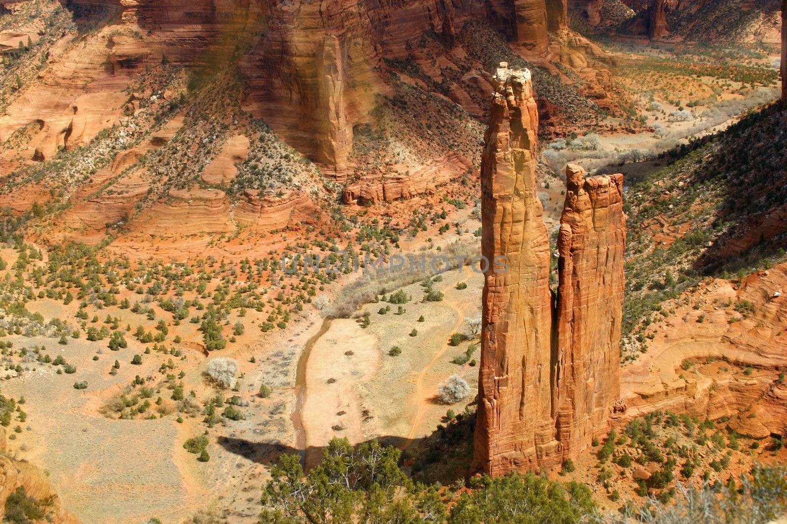 Famous pinnacle of rock in Canyon de Chelly, land as sacred to the modern Navajo Nation as it was to the ancient Anasazi