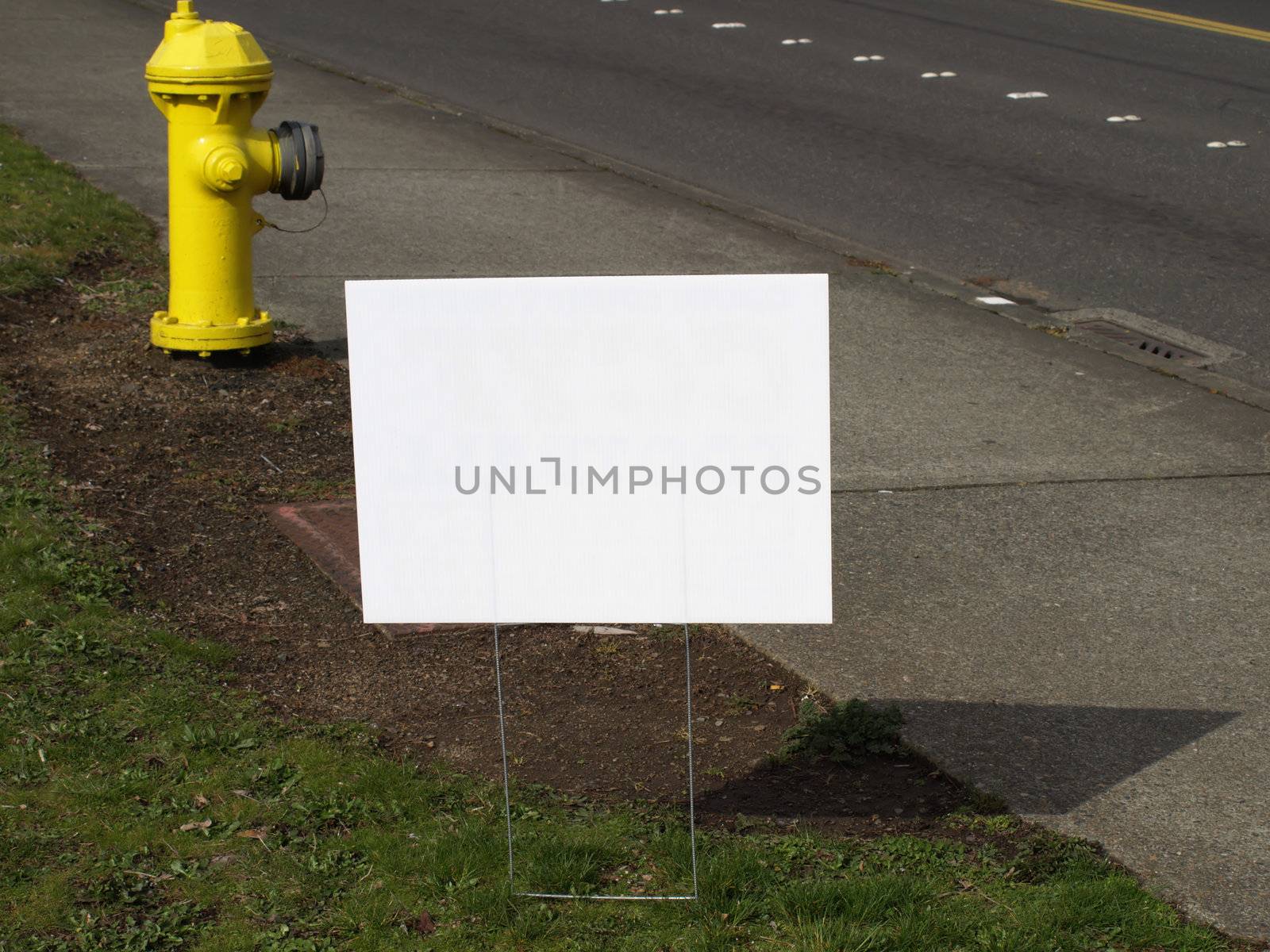 Blank Road Sign by RGebbiePhoto