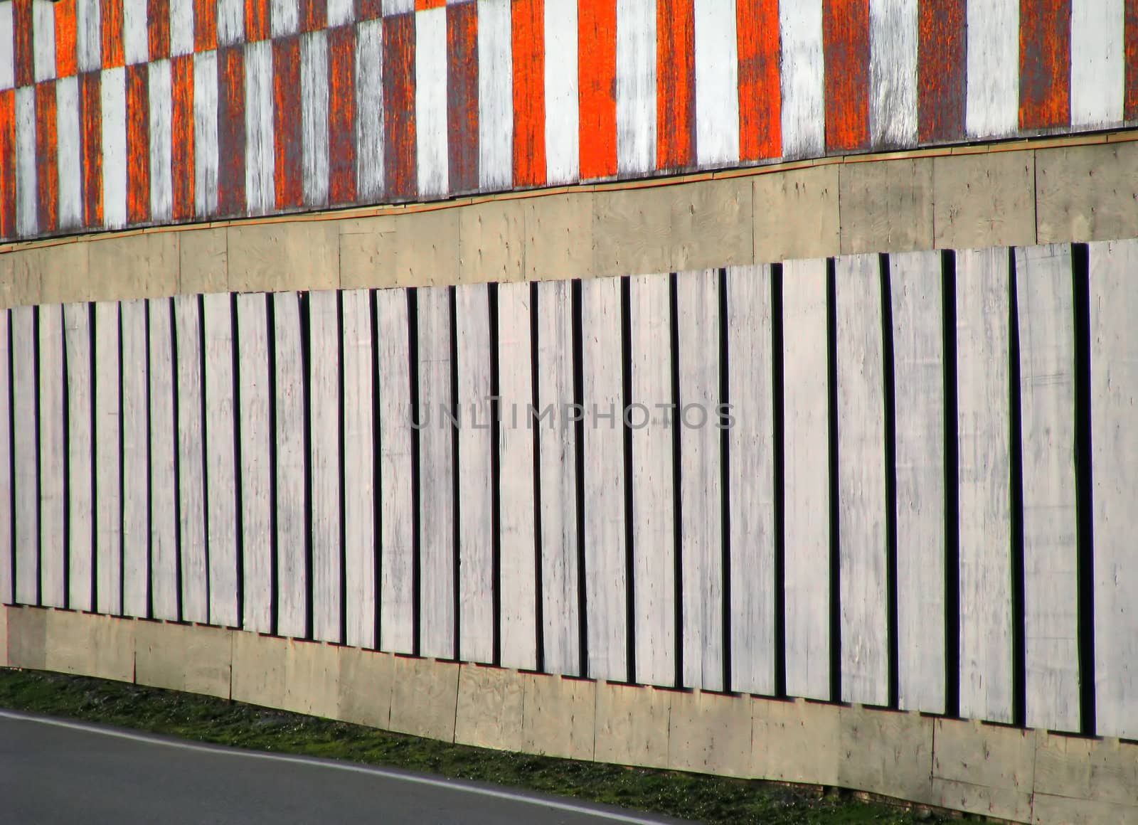 Reflective Runway Barrier Fence on the perimeter of a small airport
