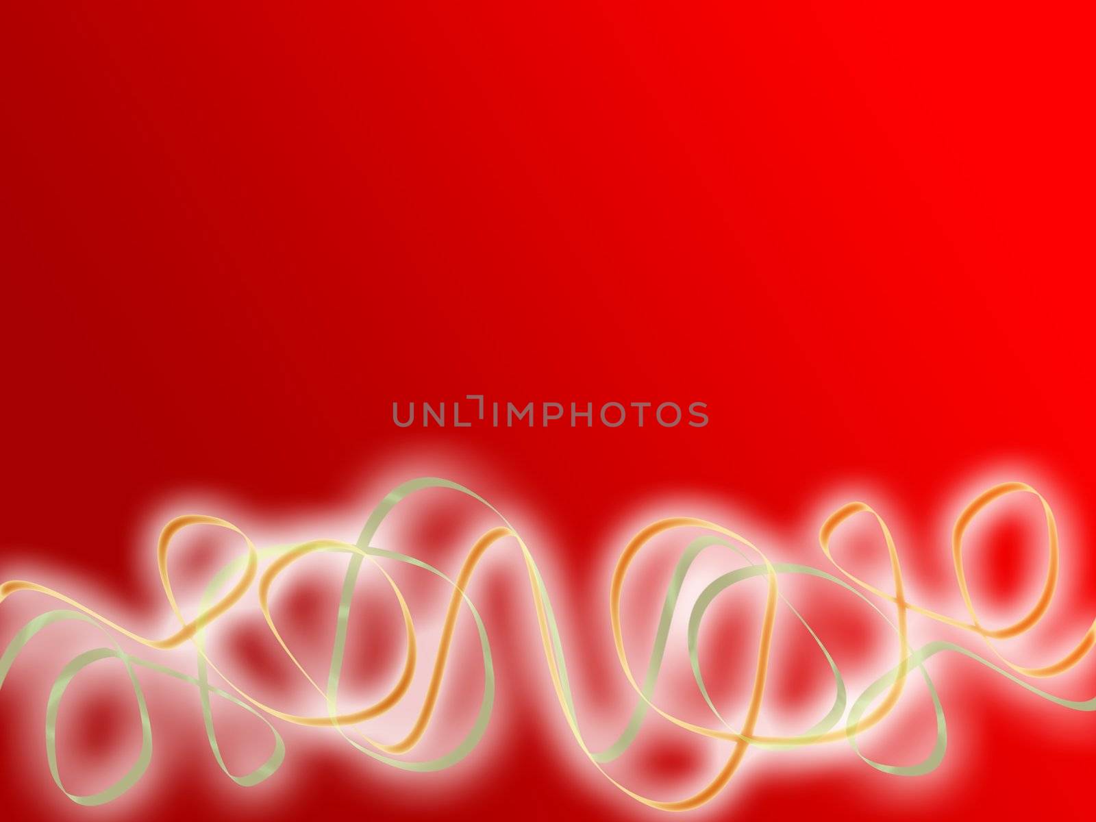 Party ribbons on red background by tommroch