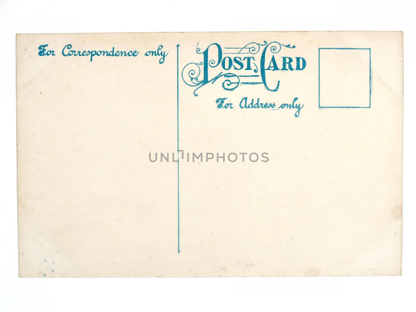 Old antique empty postcard by tupungato