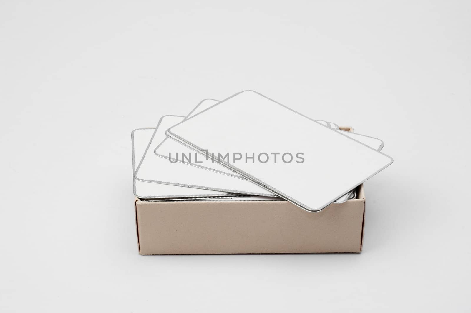 Stack of blank  business cards