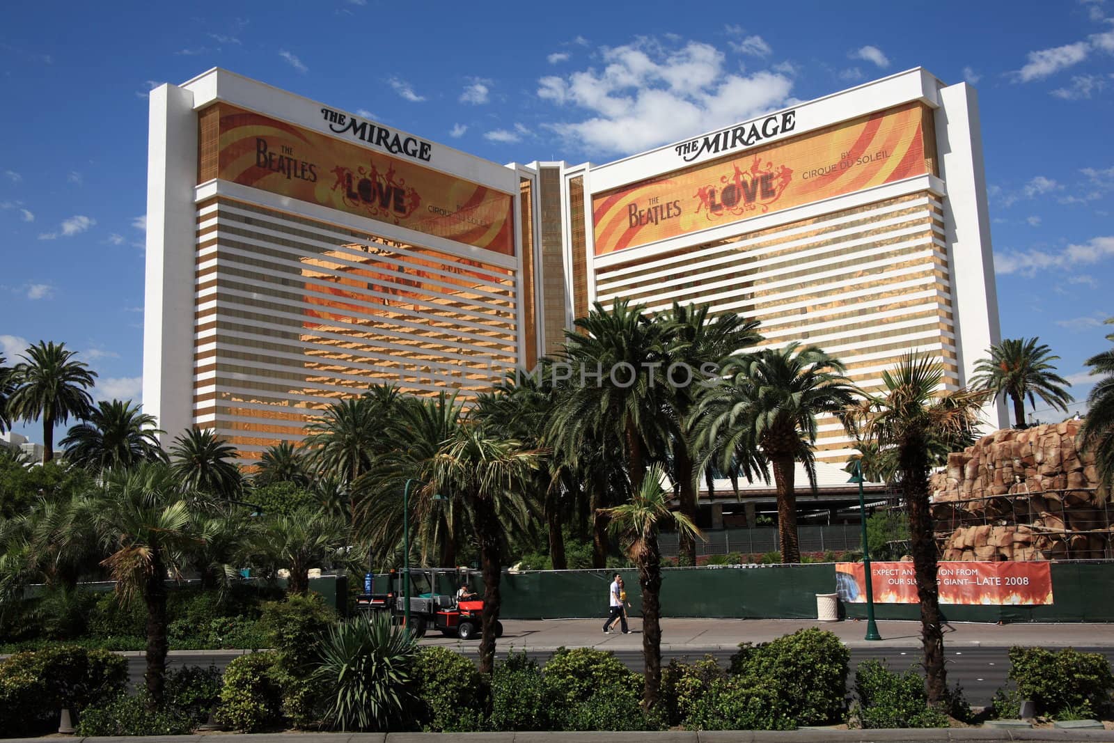 Towers of the Mirage Hotel on the Las Vegas Strip in Nevada