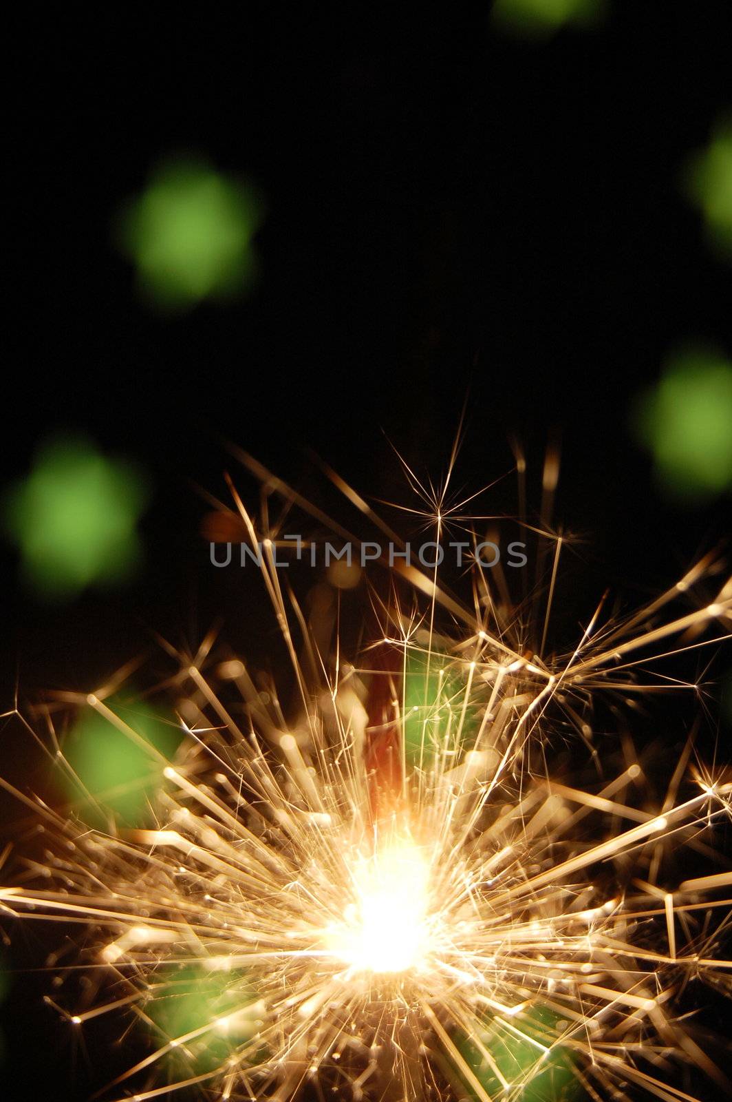 abstract holiday sparkler background with copyspace for text message