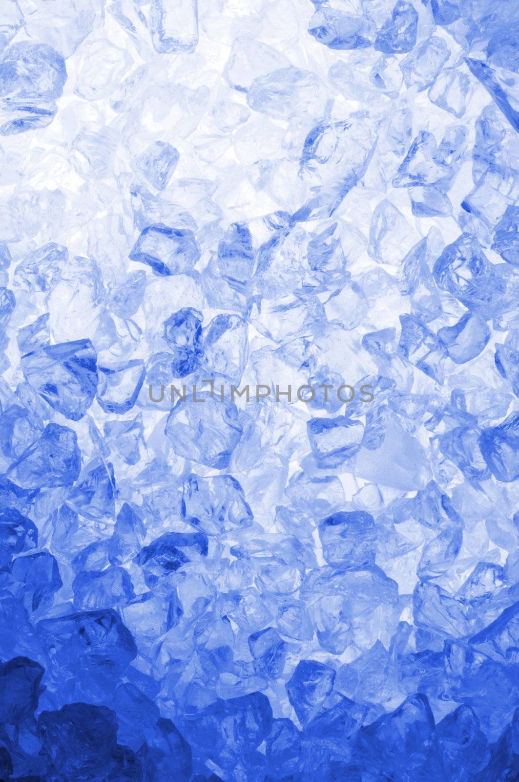 abstract blue ice cube background for a hot summer