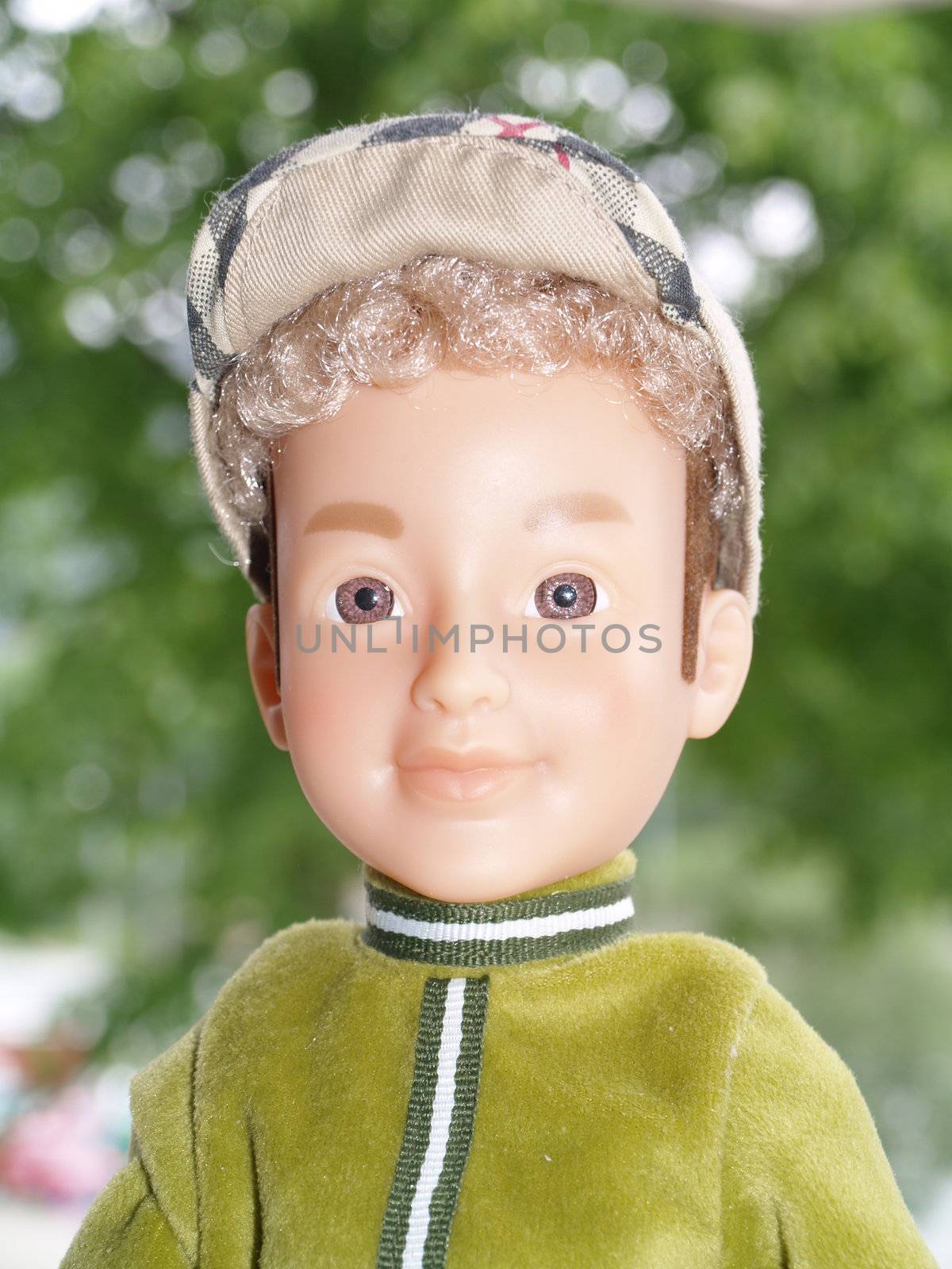 portrait of boy doll