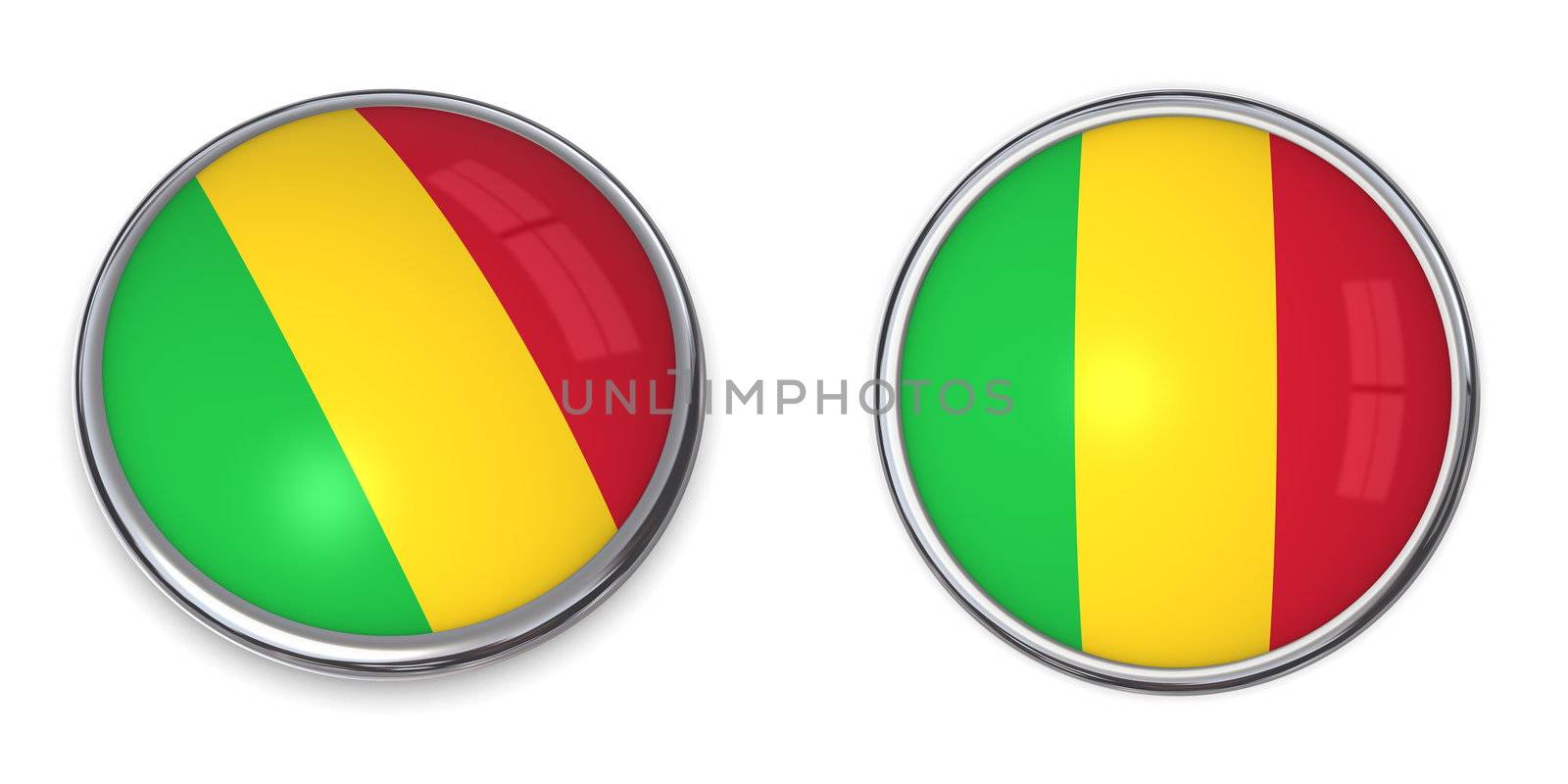 button style banner in 3D of Mali