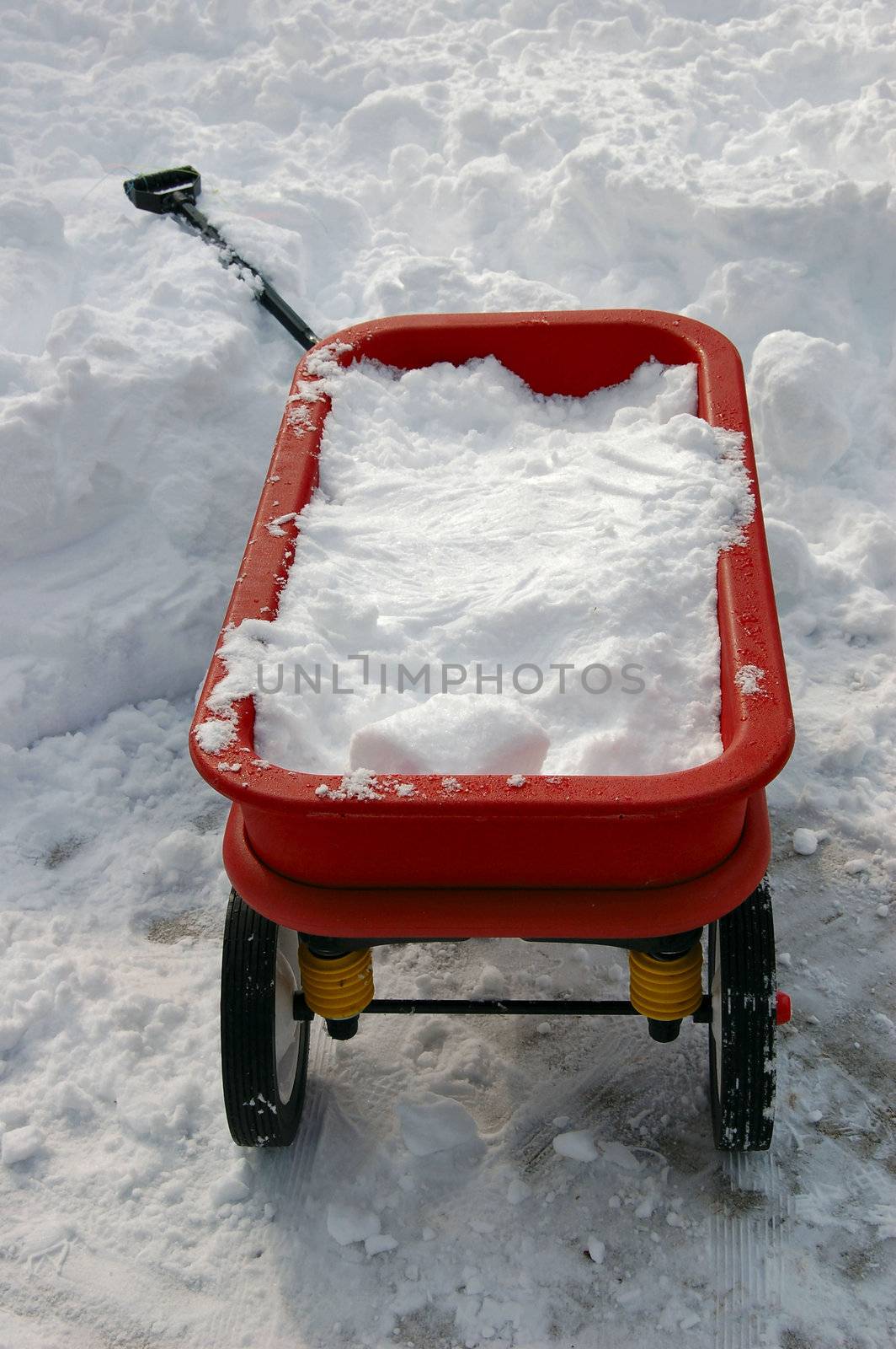 Wagon Full of Snow by RefocusPhoto