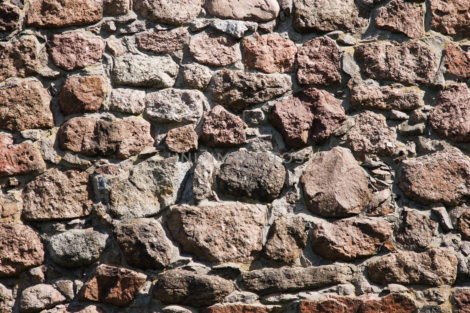 Granite blocks in an old fortification