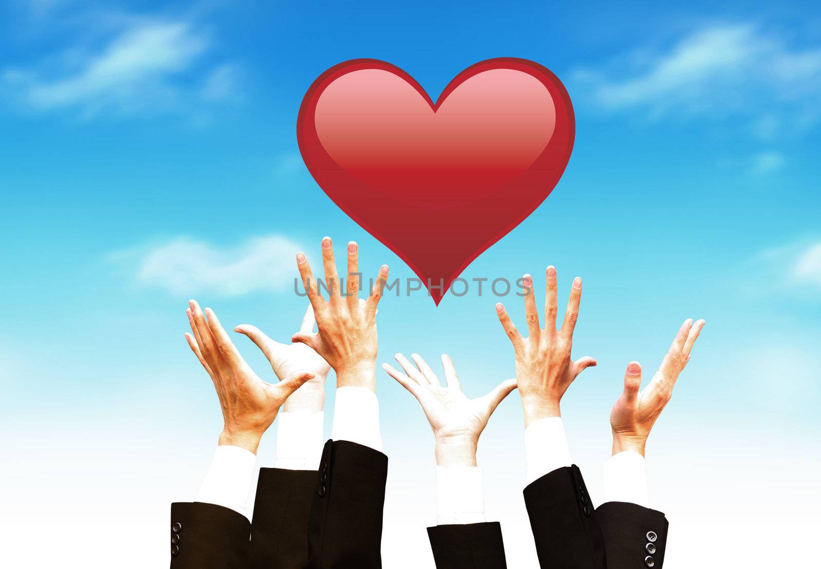 Hands and a heart by git