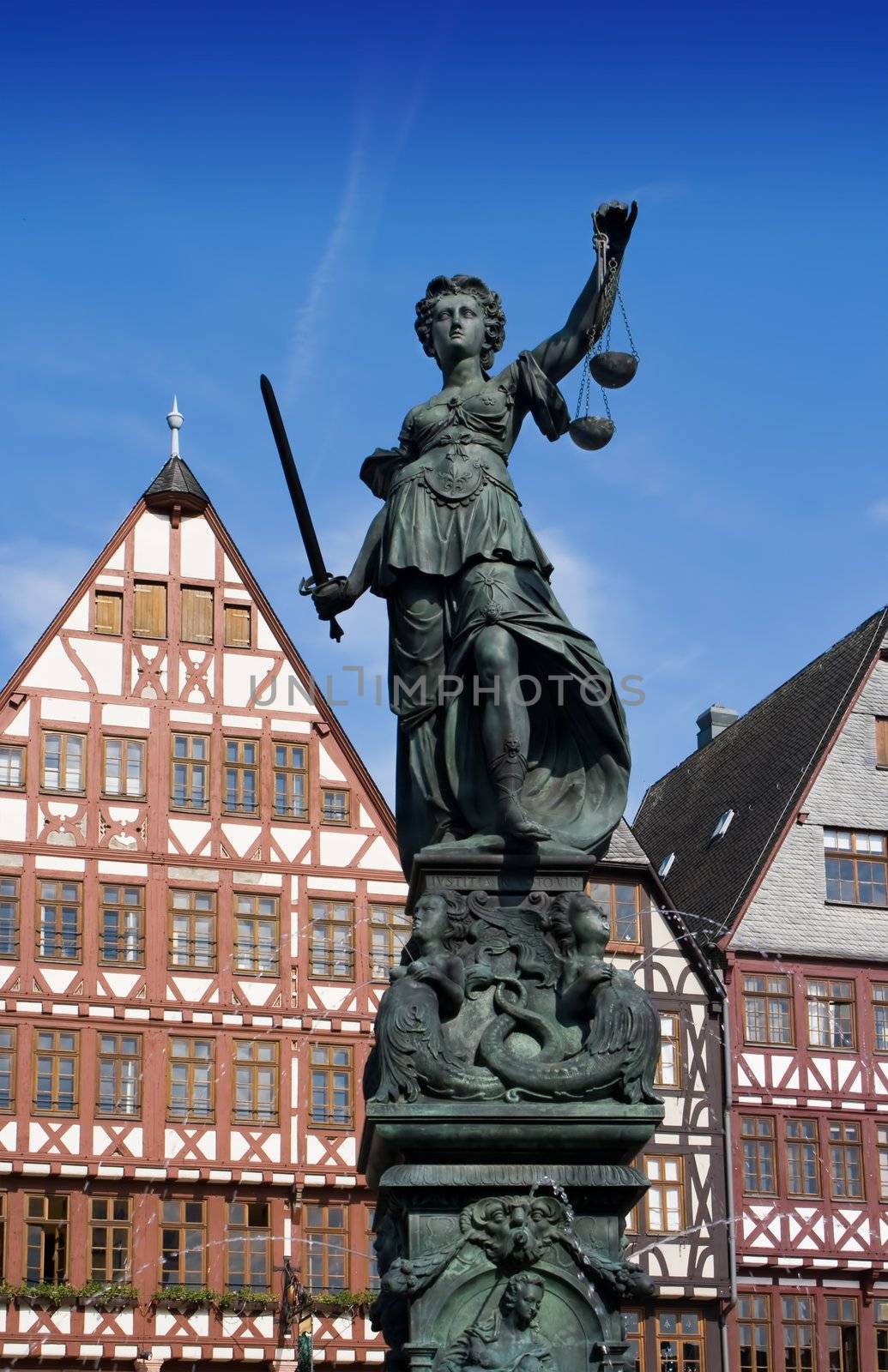 Statue of Lady Justice in Frankfurt, Germany