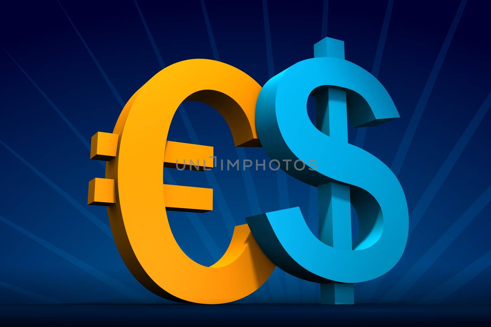 Dollar and Euro by hamster3d