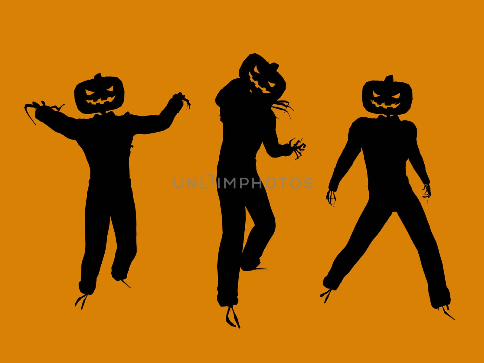 Halloween Illustration silhouette by kathygold