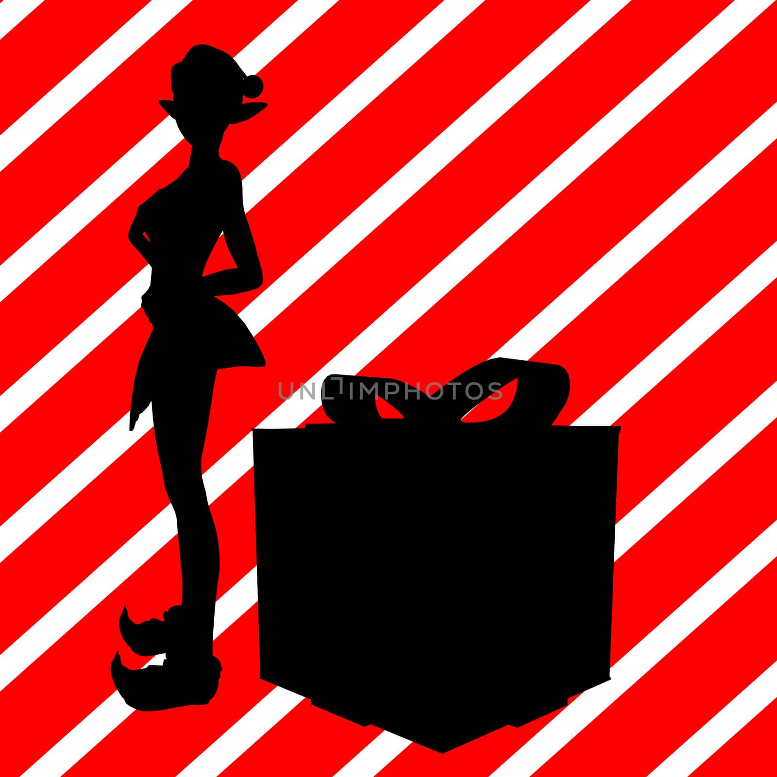 Christmas Silhouette Illustration by kathygold