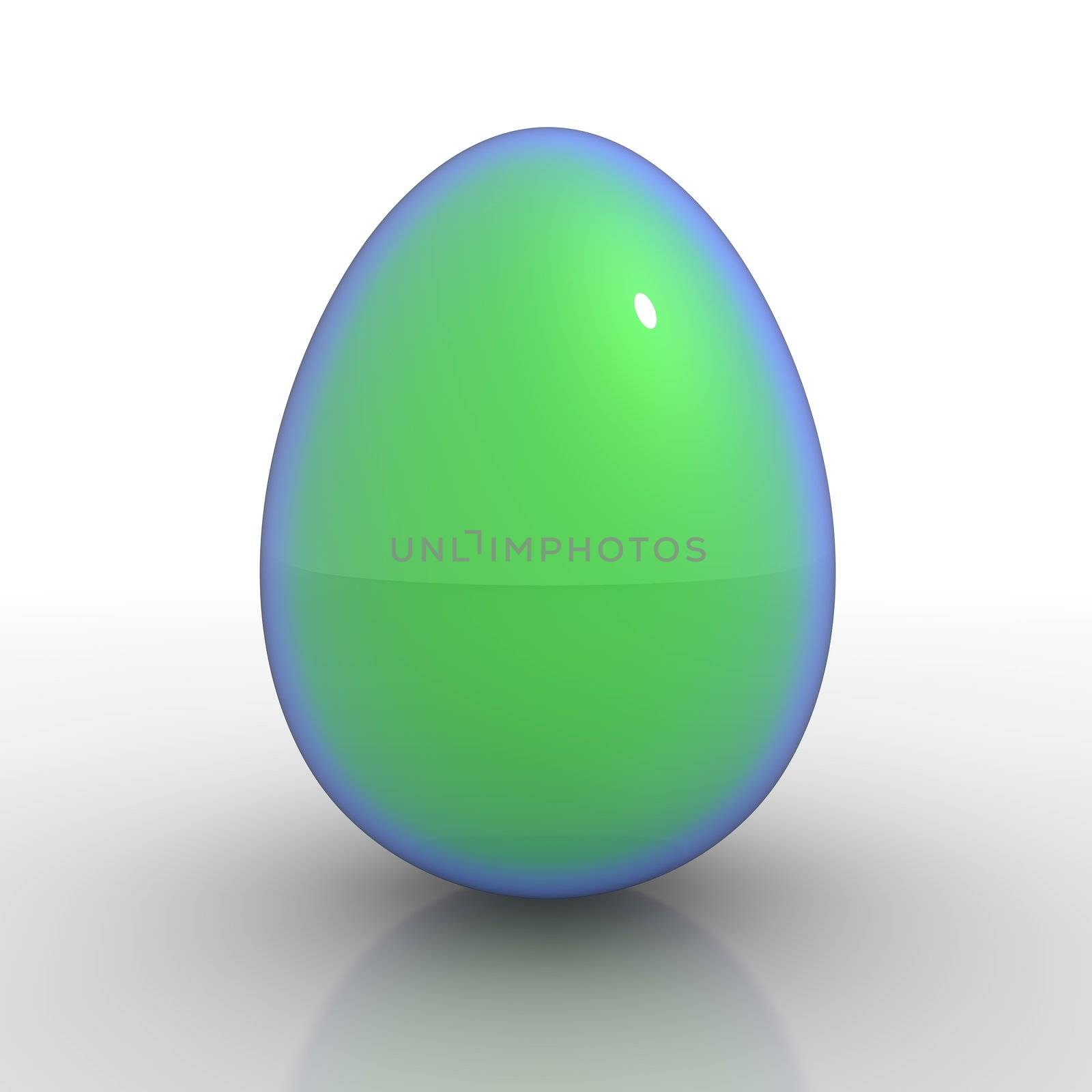 A Shiny Green-Blue Egg by PixBox