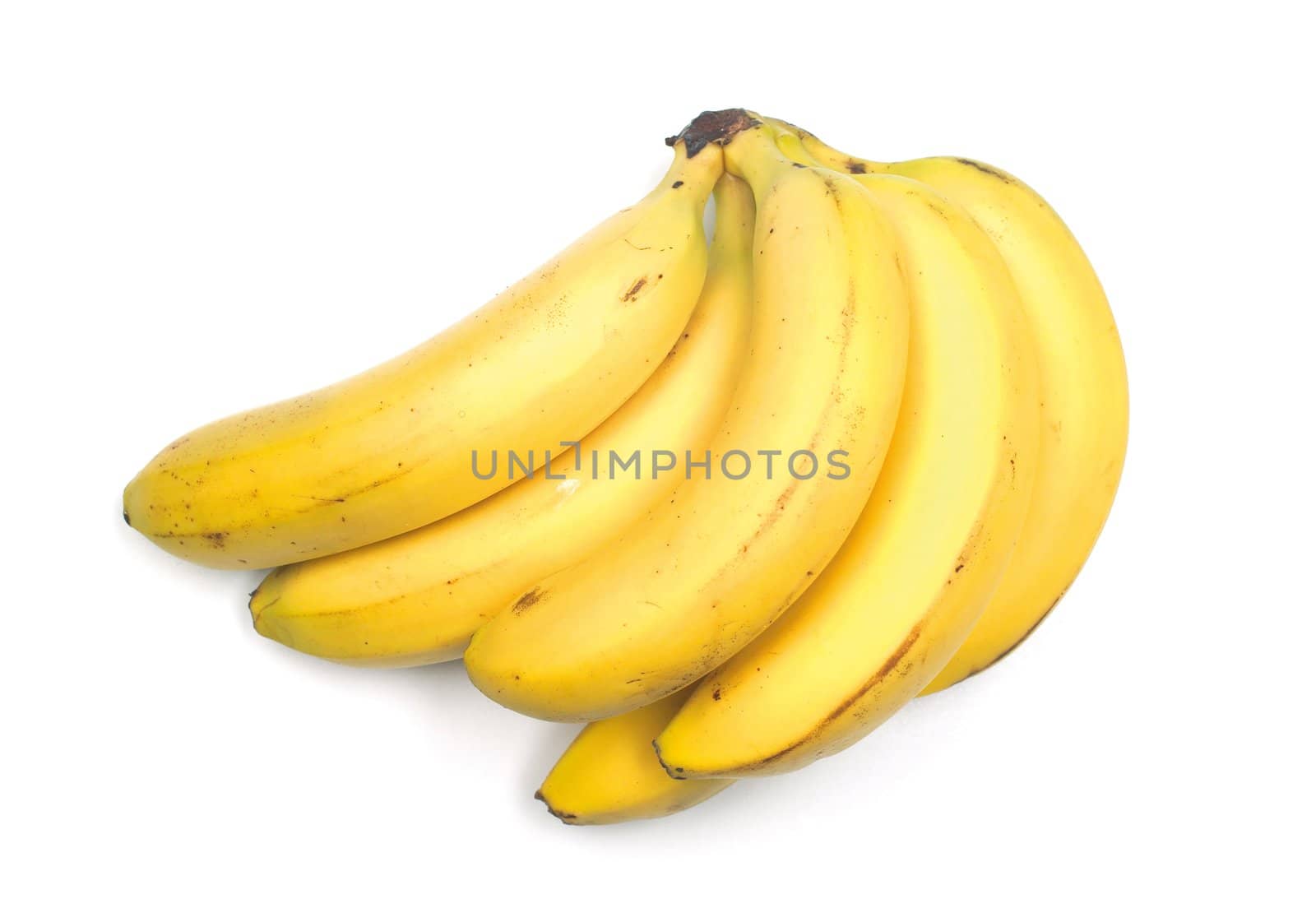 banana fruits isolated on white background vegetarian food
