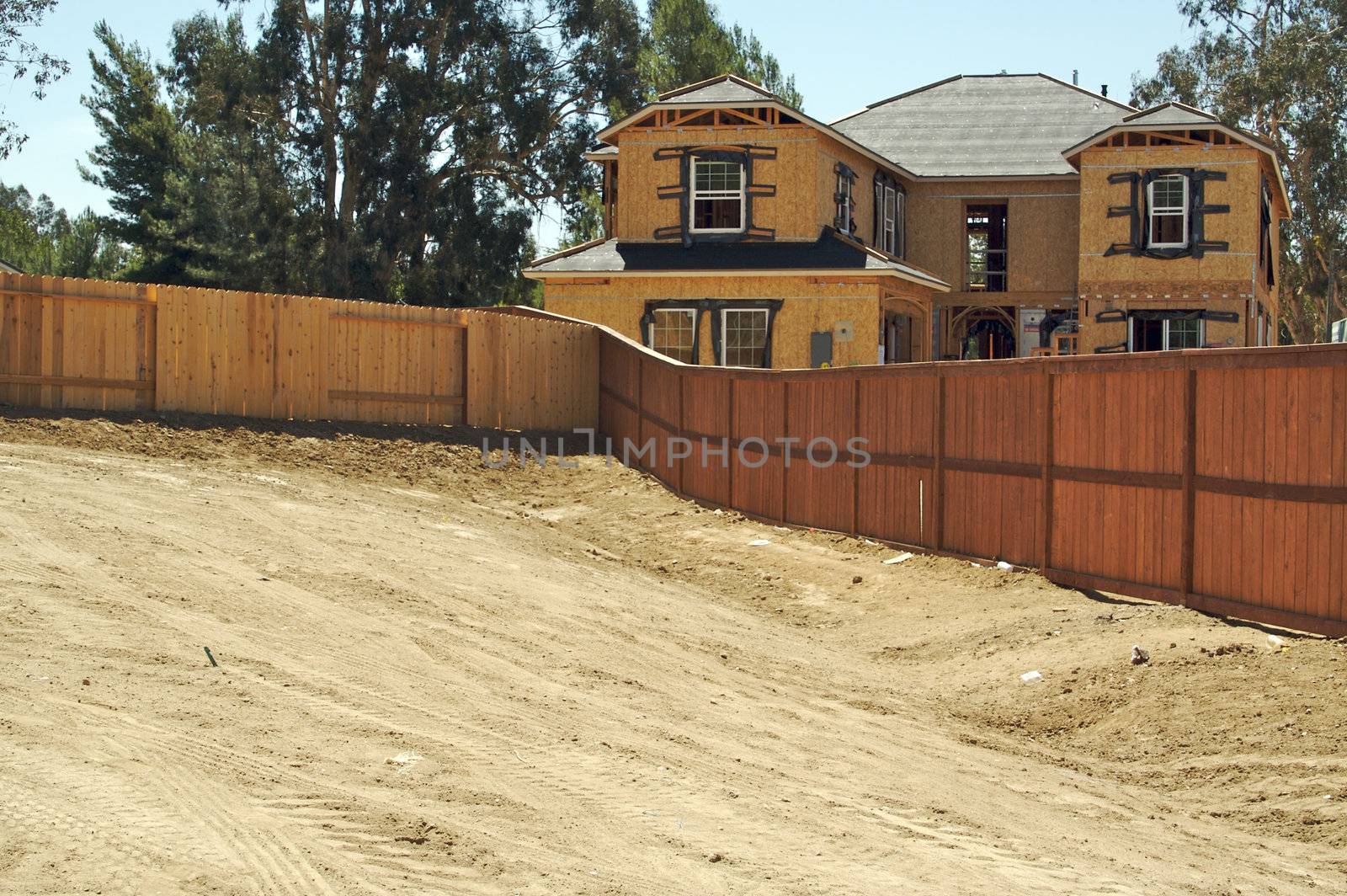 New Rural Home Construction Site