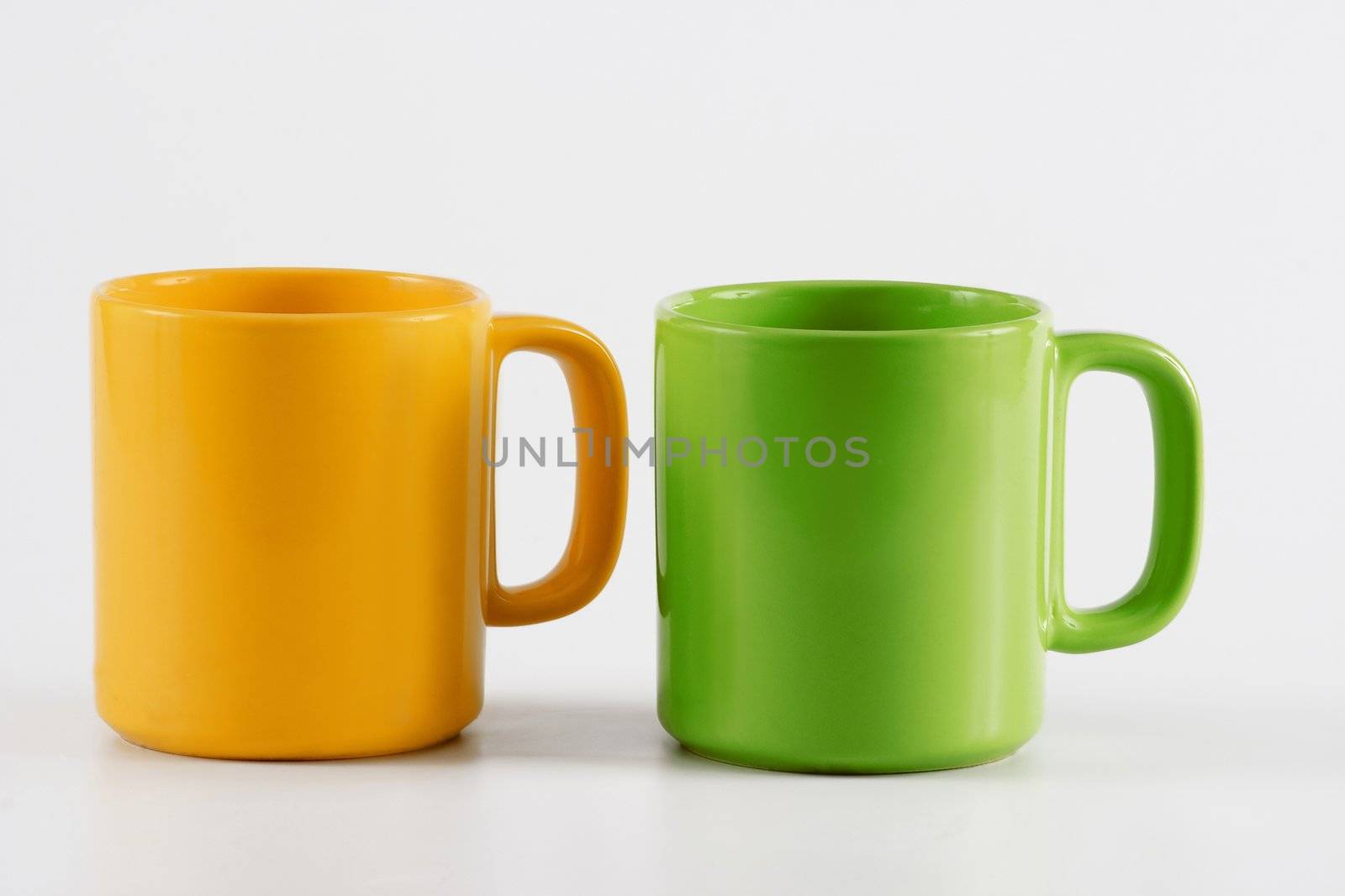 Yellow and green cup by LKl