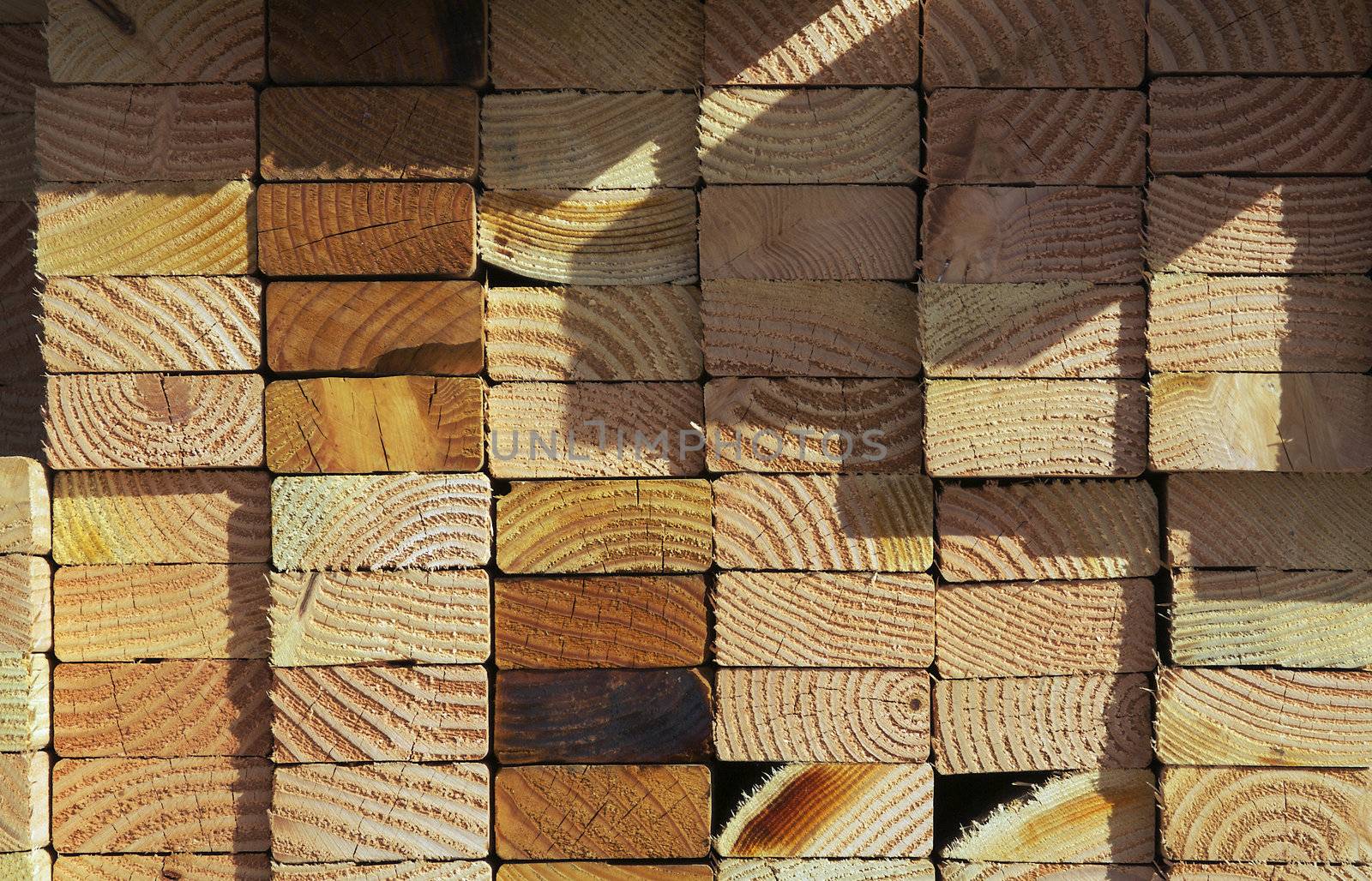 Stack of Construction Wood by Feverpitched