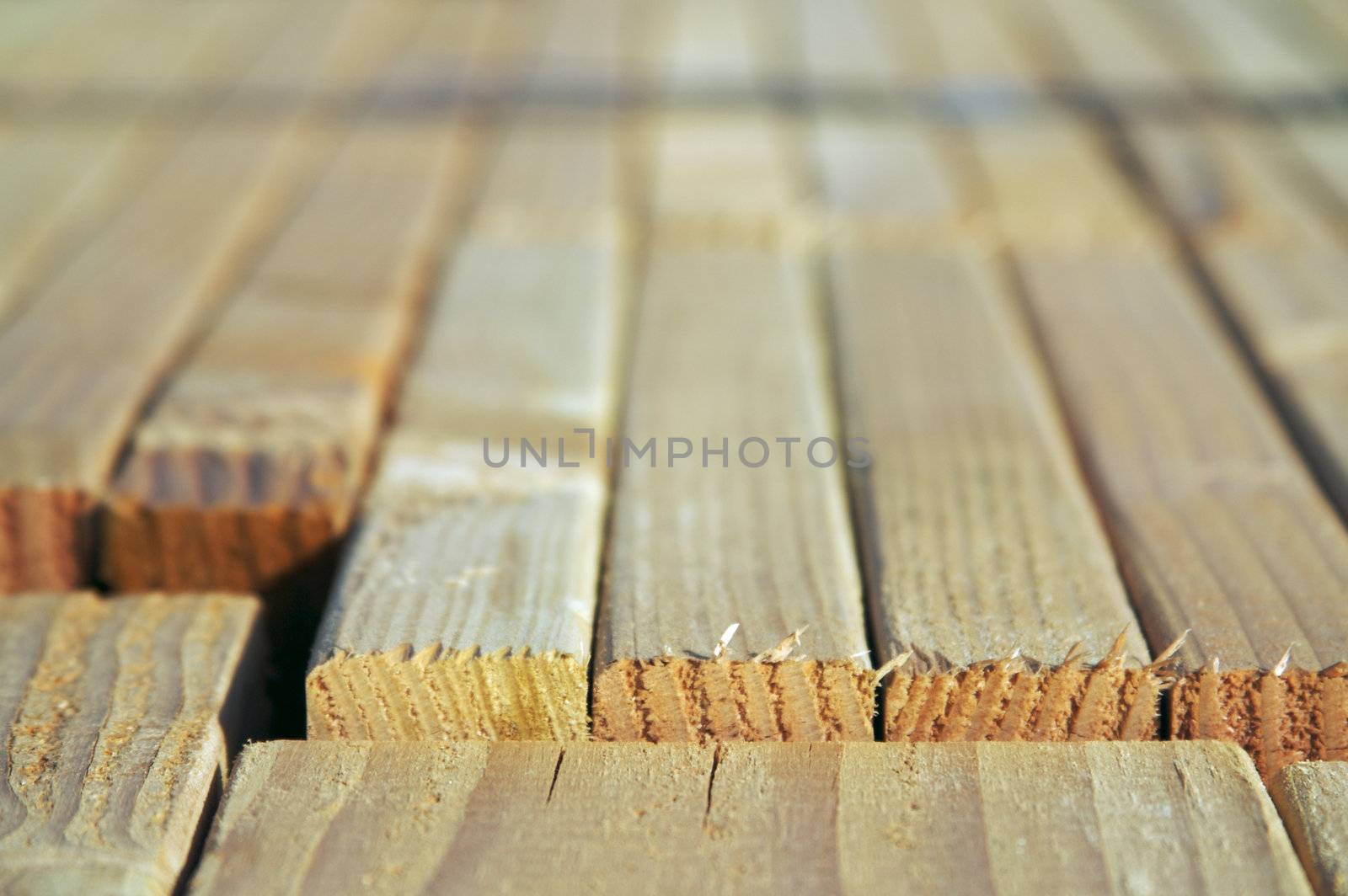 Stack of Construction Wood by Feverpitched