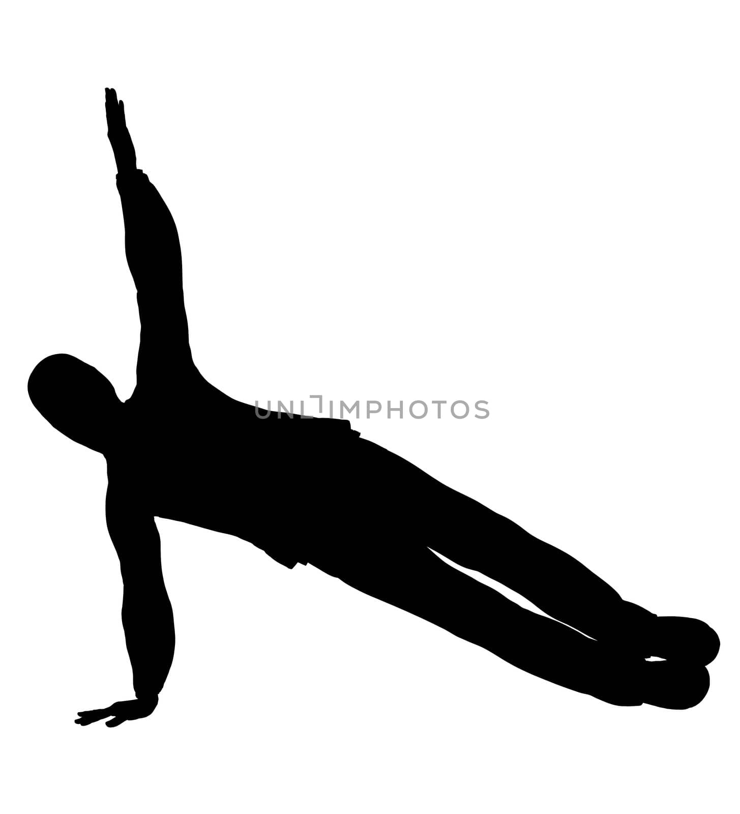 Male urban dancer silhouette on a grey background