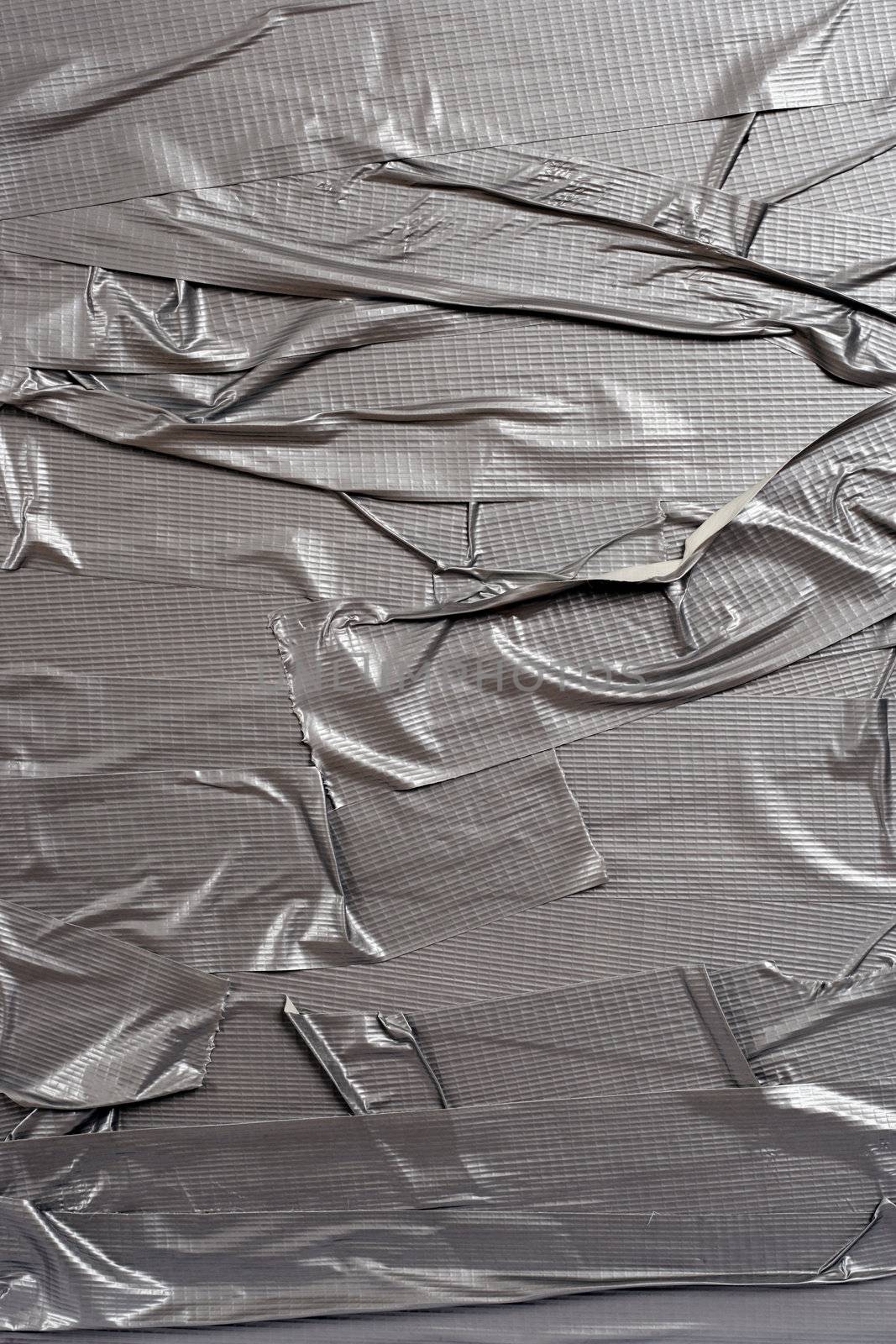 A background image of metallic duct tape.  Element image for do-it-yourself applications.
