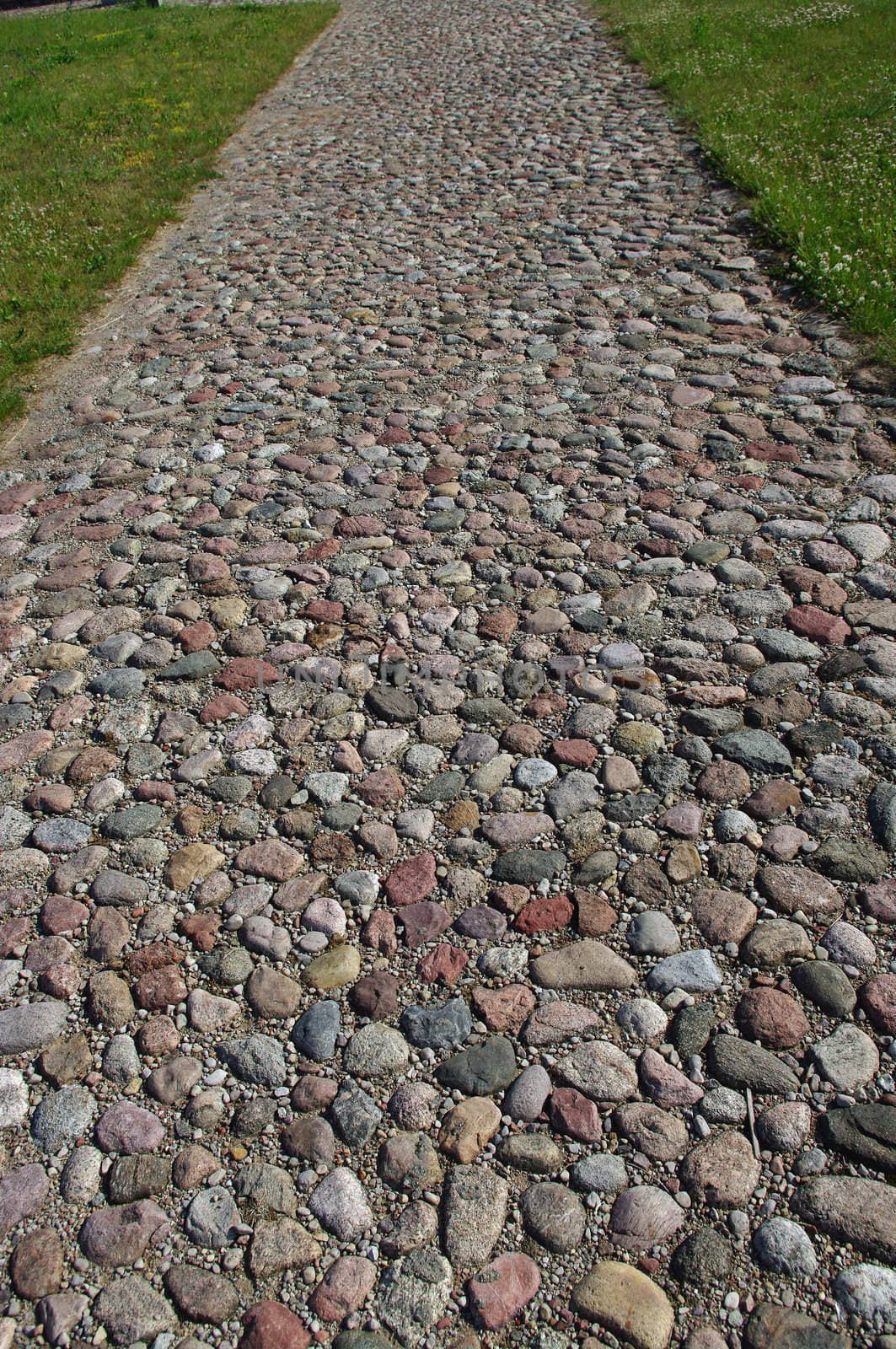 Boulevard from stones 