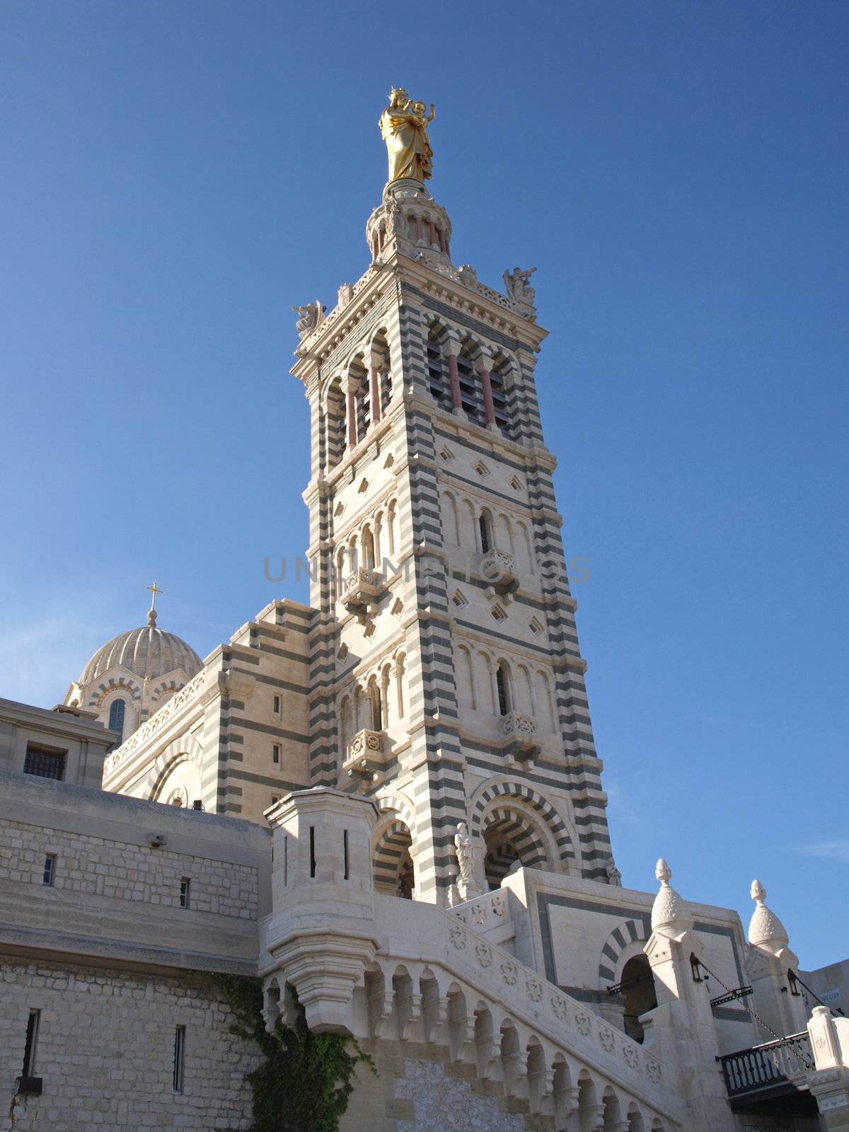 Cathedral of the Holy Mother in the provence city of Marseille