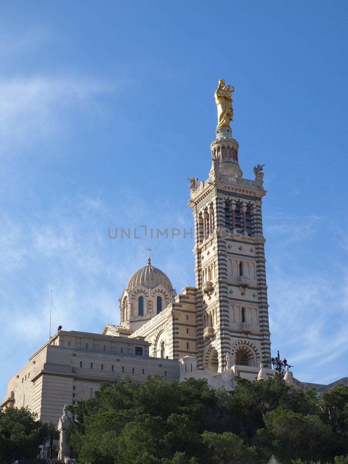 Cathedral of the Holy Mother in the provence city of Marseille