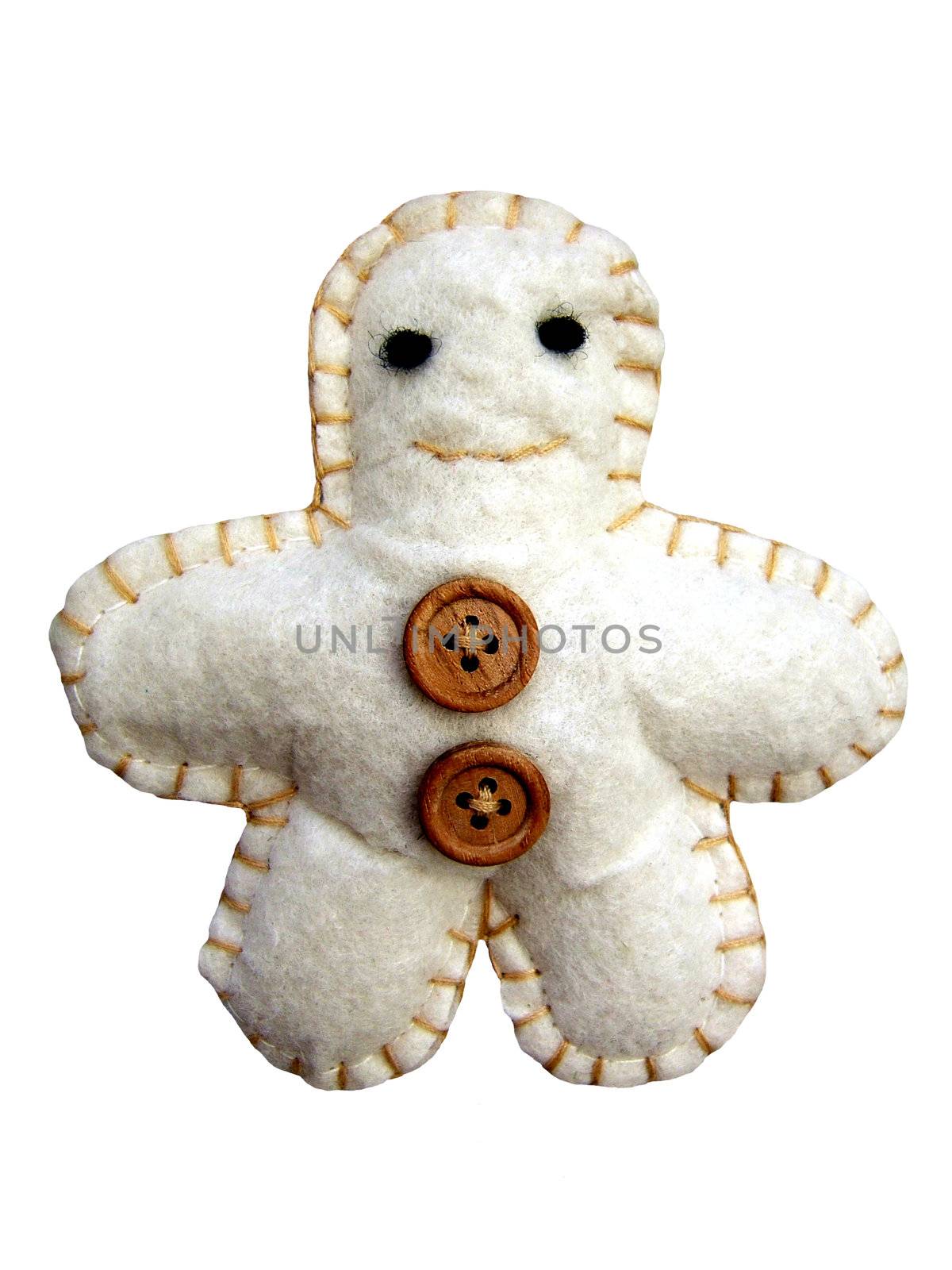 Baby toy smiling isoleted on white background
