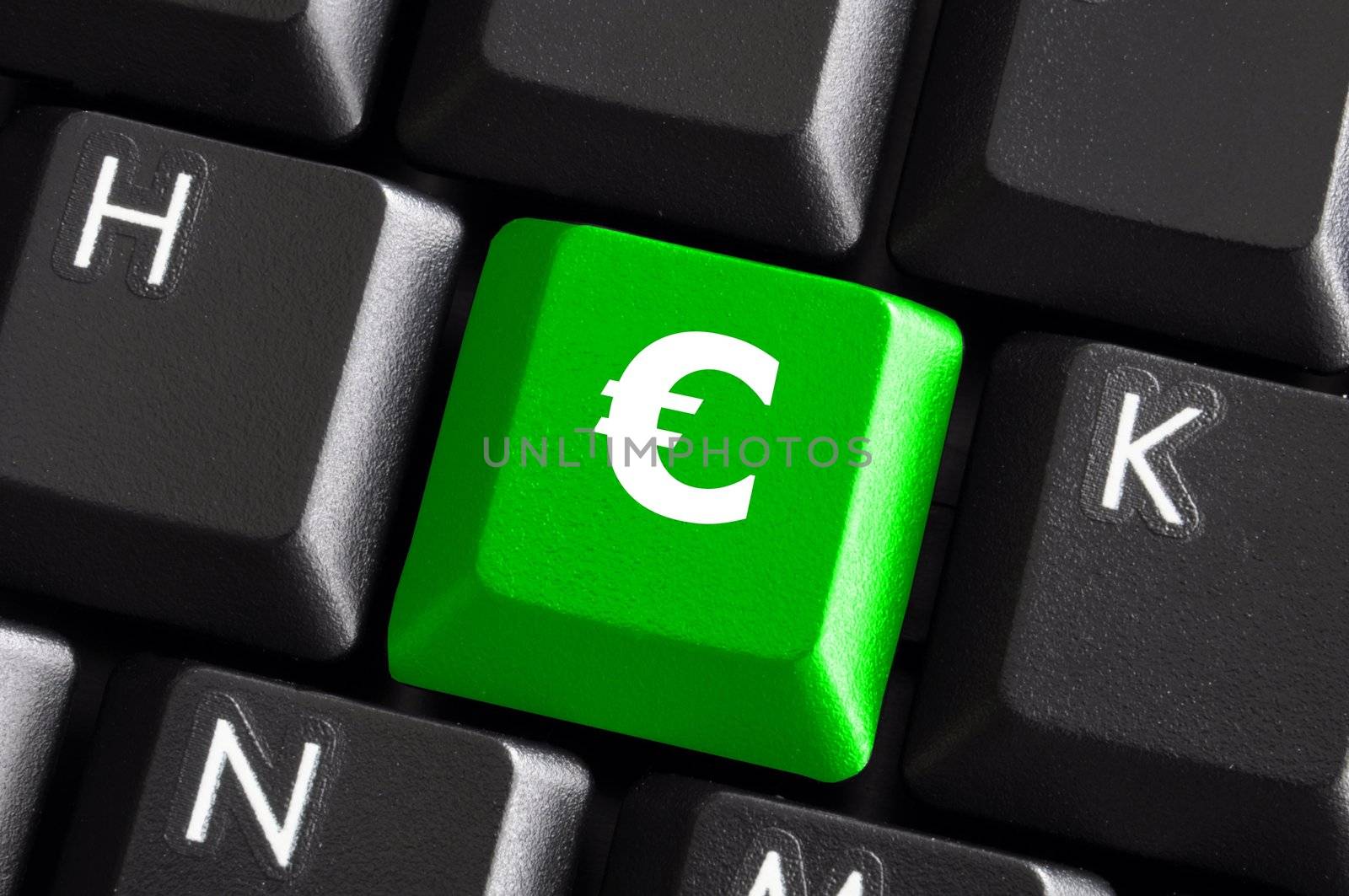 euro money symbol showing finance or financial business concept