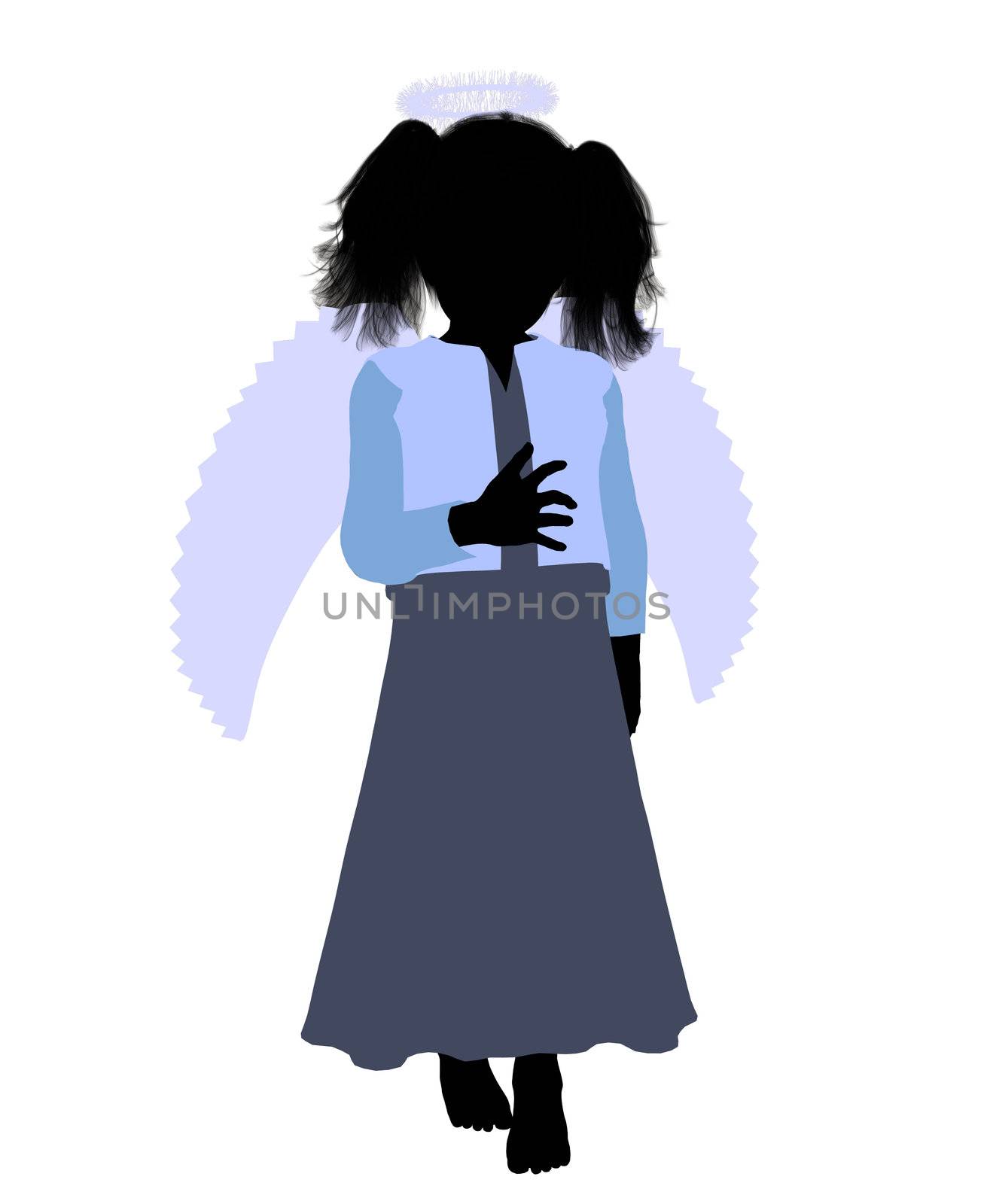Nativity art illustration silhouette on a white background