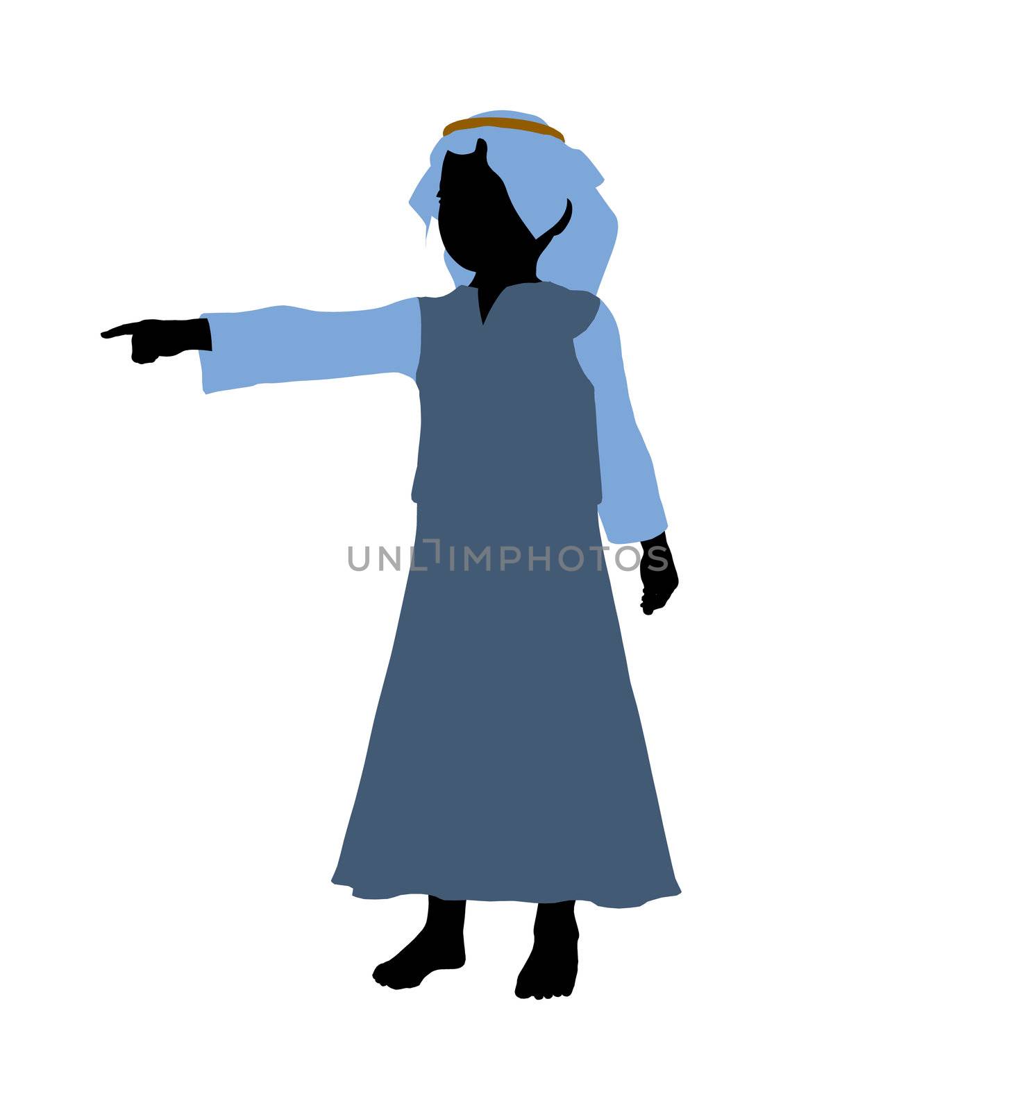 Nativity art illustration silhouette on a white background