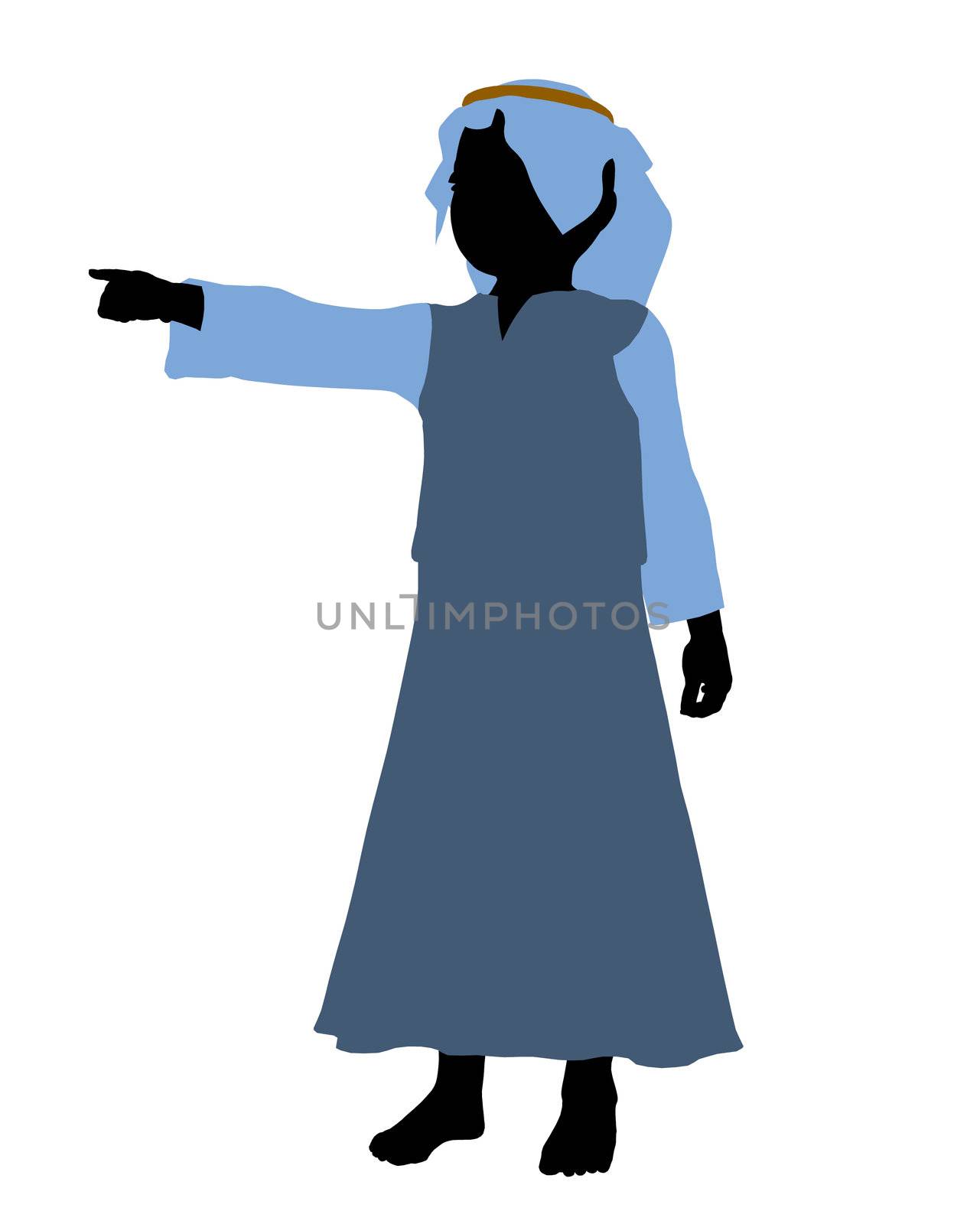 Nativity art illustration silhouette on a white background