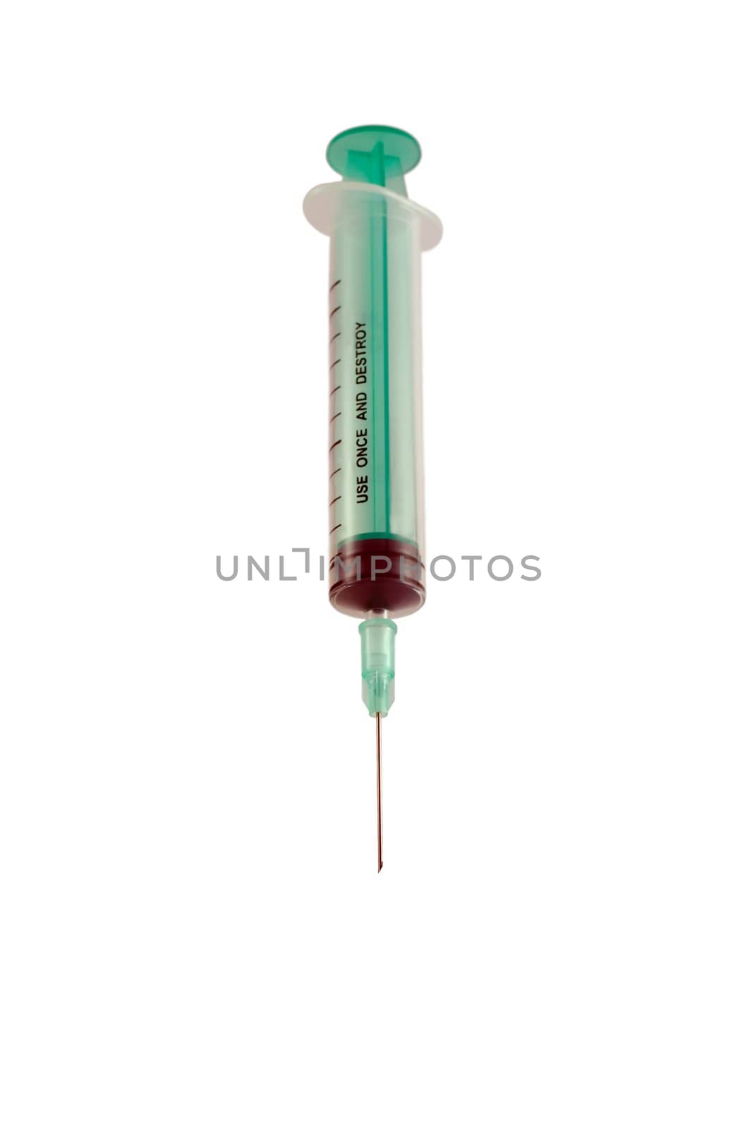 syringe,Isolated on white background.