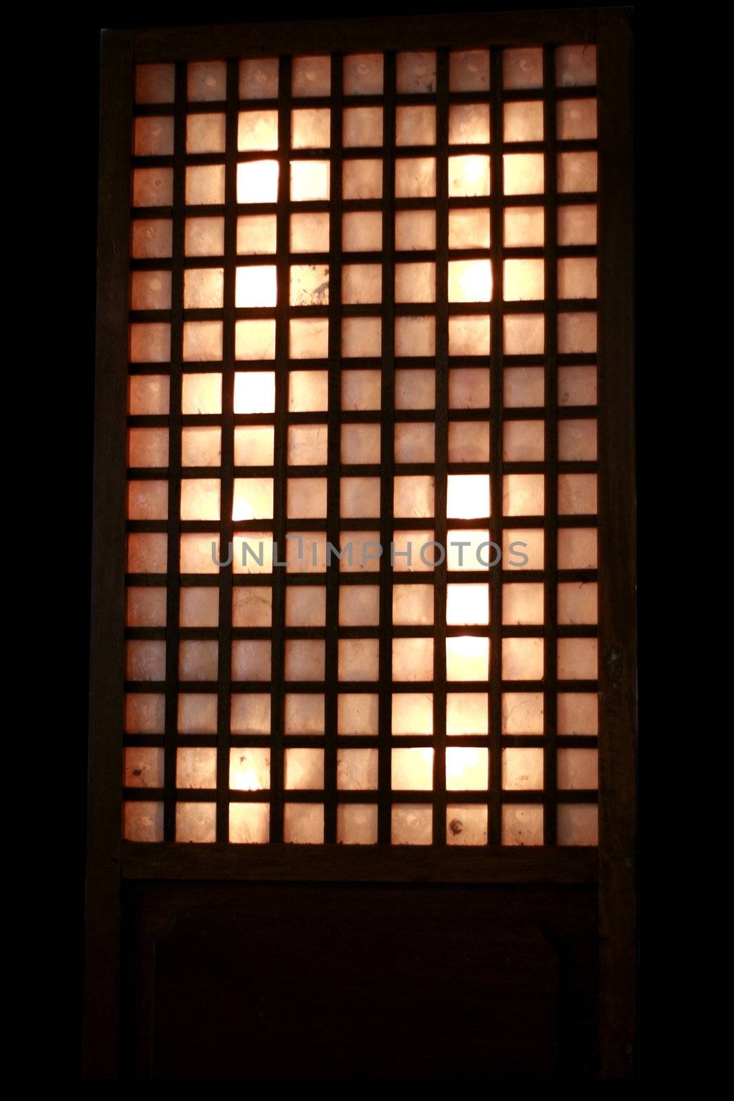 Typical Spanish Type Window in the Philippines made of Capiz Sea Shell