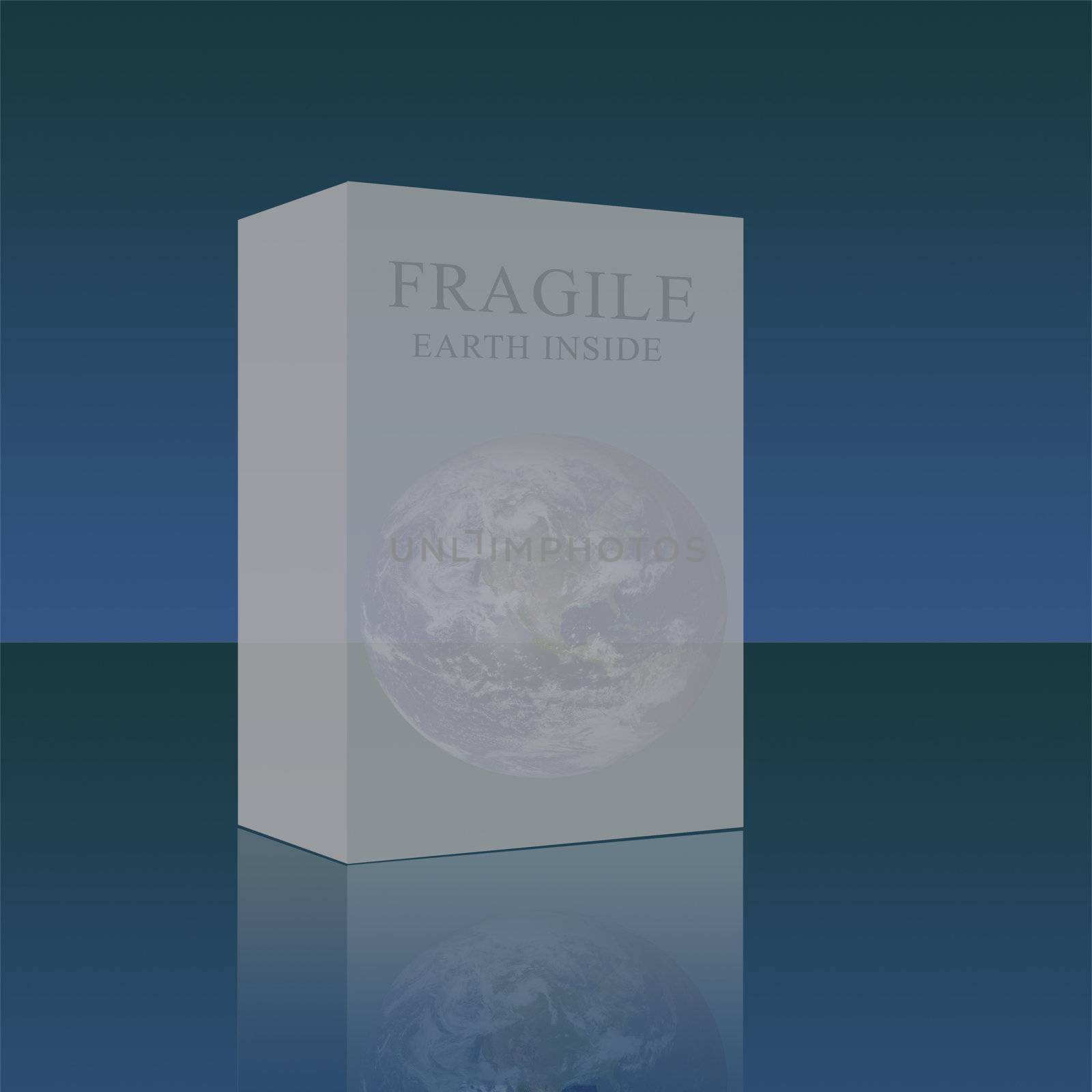 Fragile Earth - concept for environment recycling and renewable energy