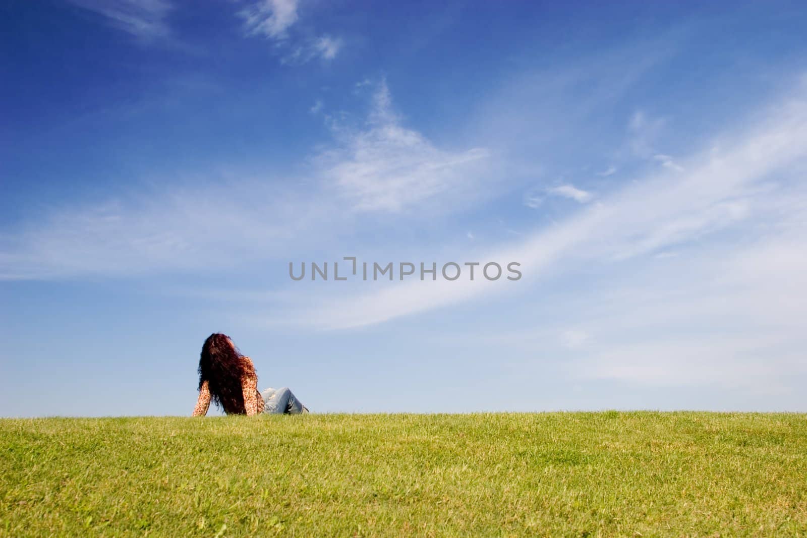 Woman enjoying the outdoors