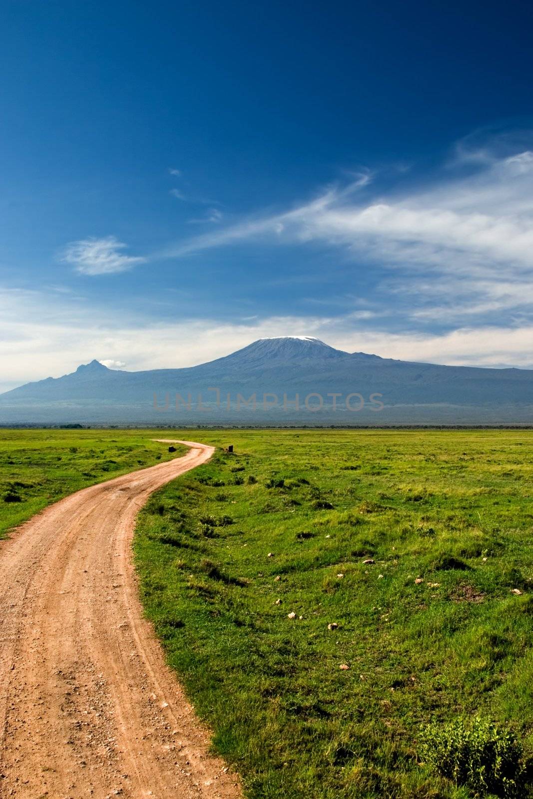 View from Mount Kilimanjaro from Amboseli National Park in Kenya