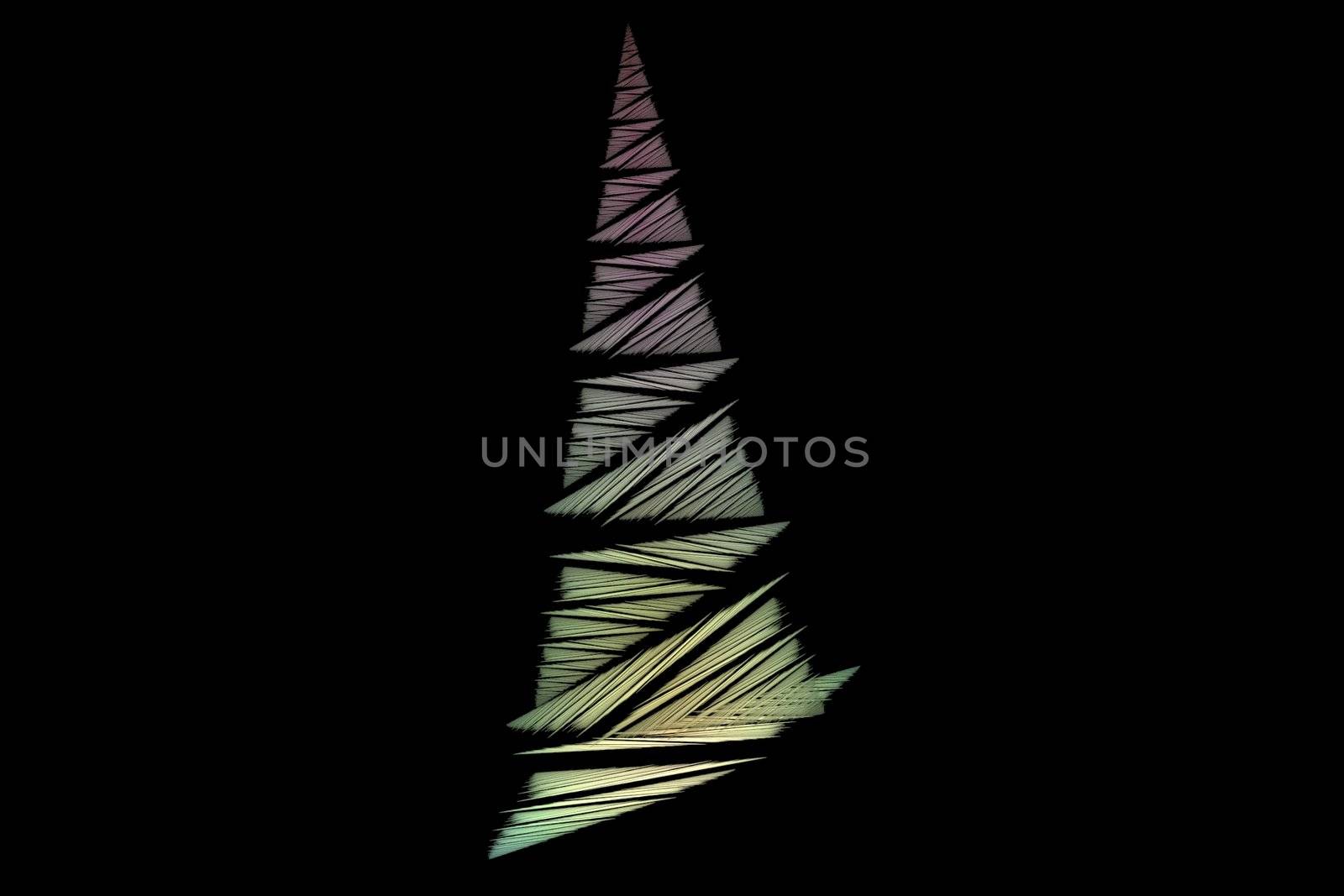 Christmas tree abstract by tommroch