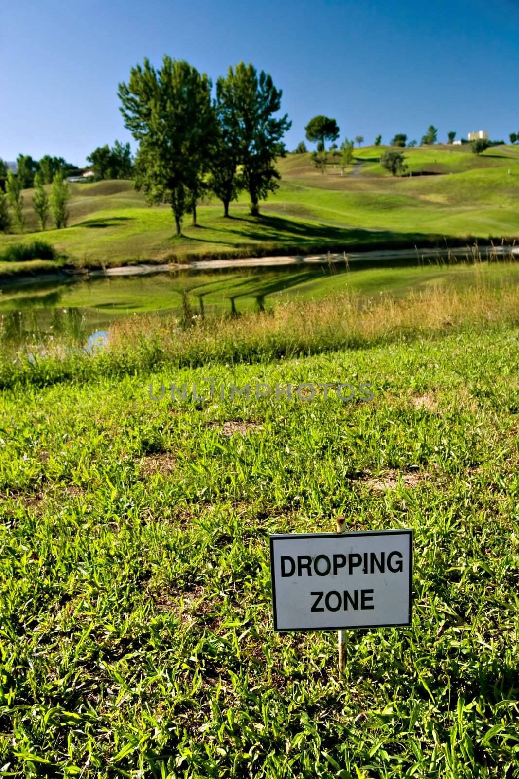 Golf dropping zone