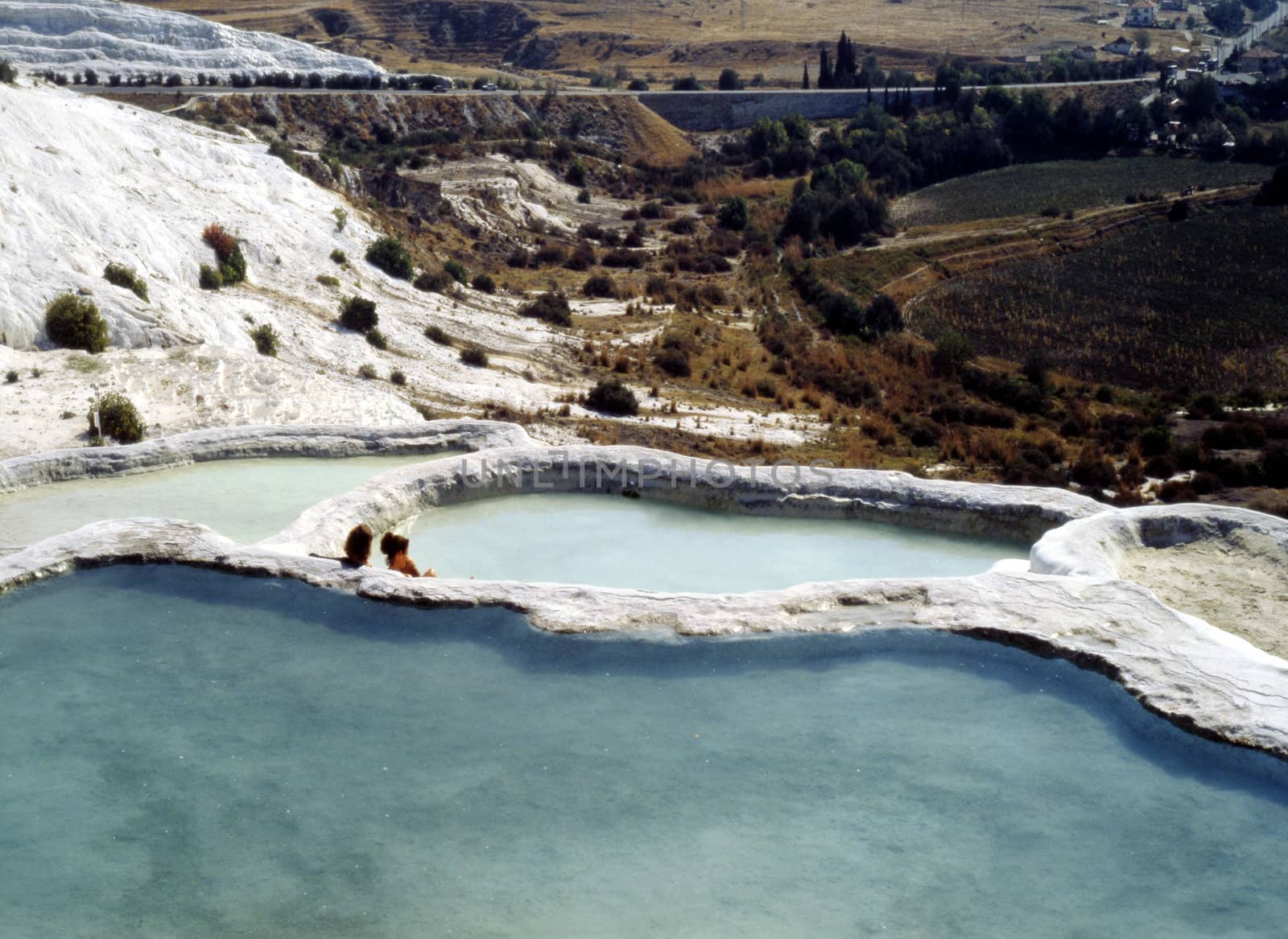 Hot springs in Pamukkale, Turkey