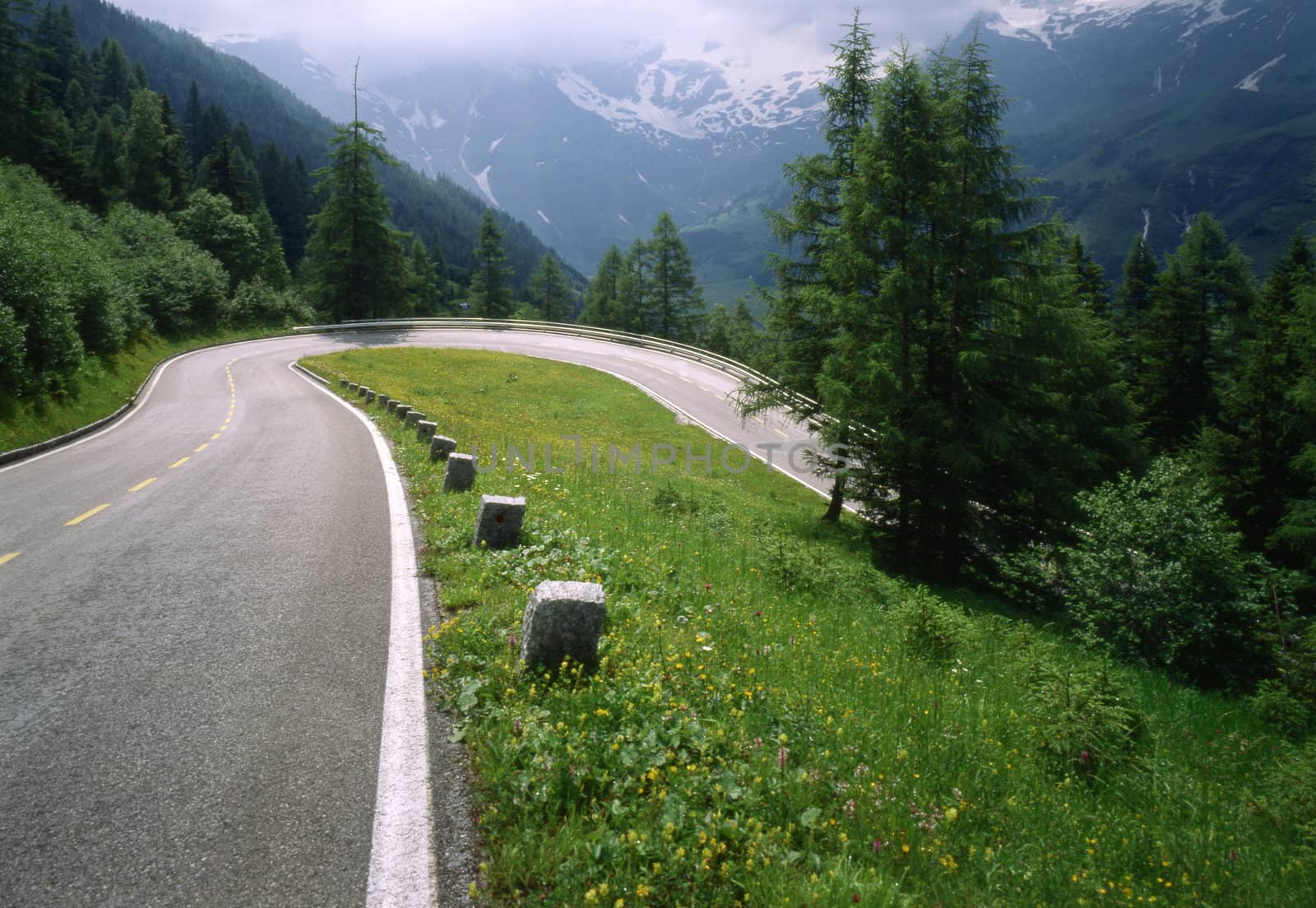 Alpine road in Austria